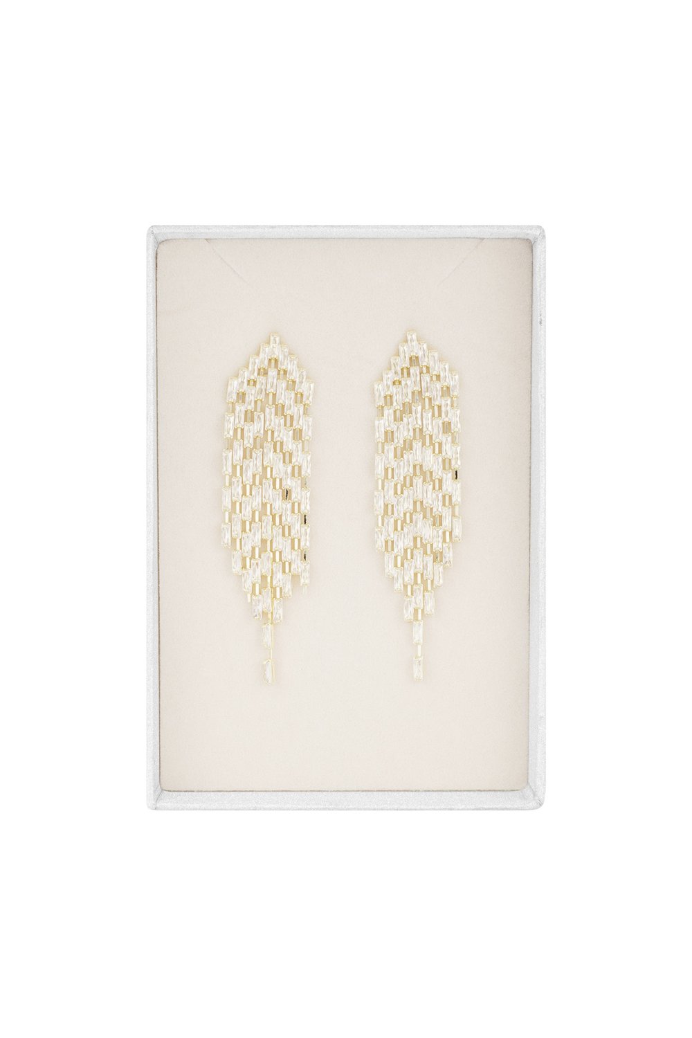 beaded statement earrings