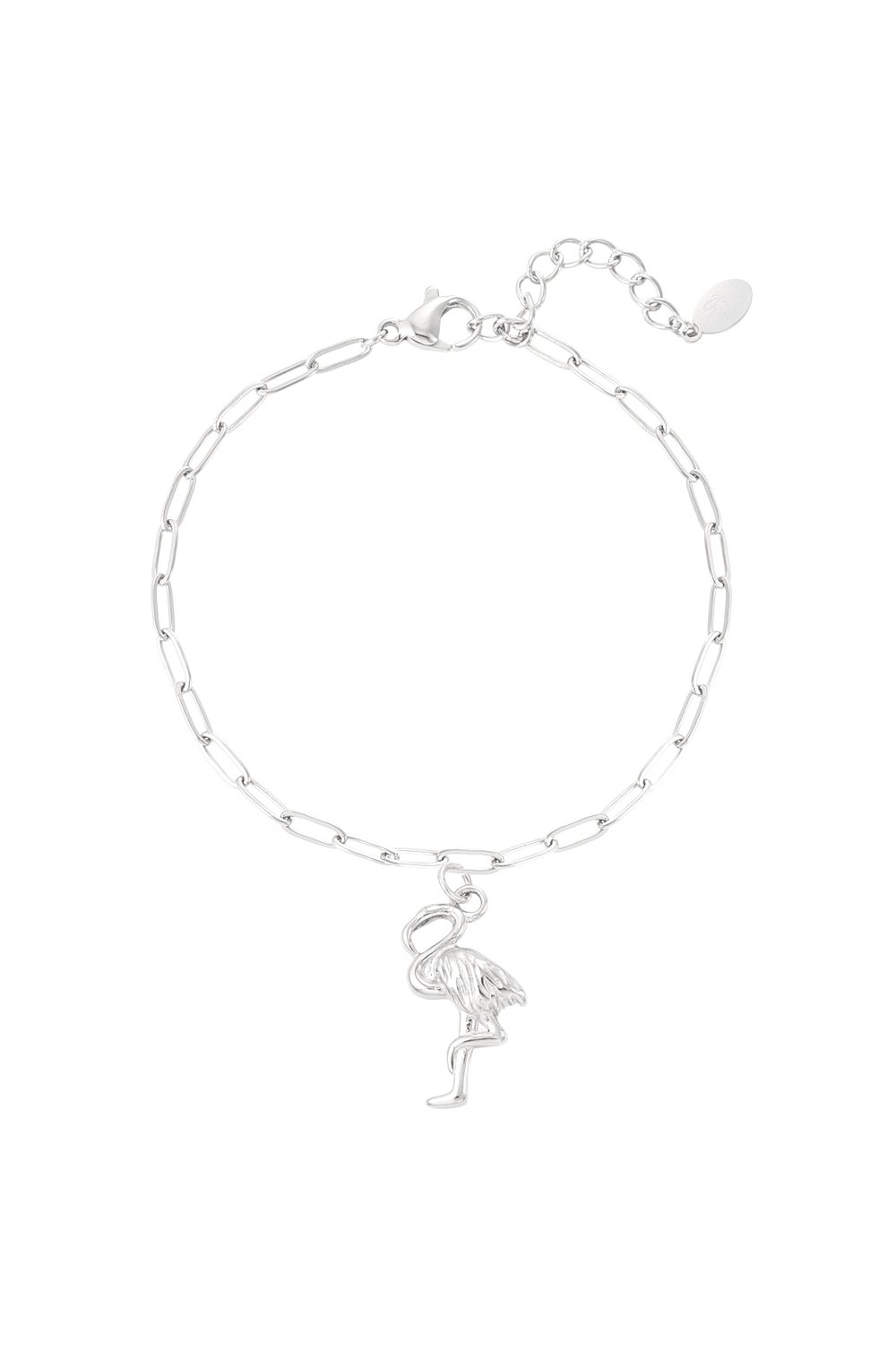 Flamingo-Kettenarmband – Goldfarbe - Goldfarbefarbe 