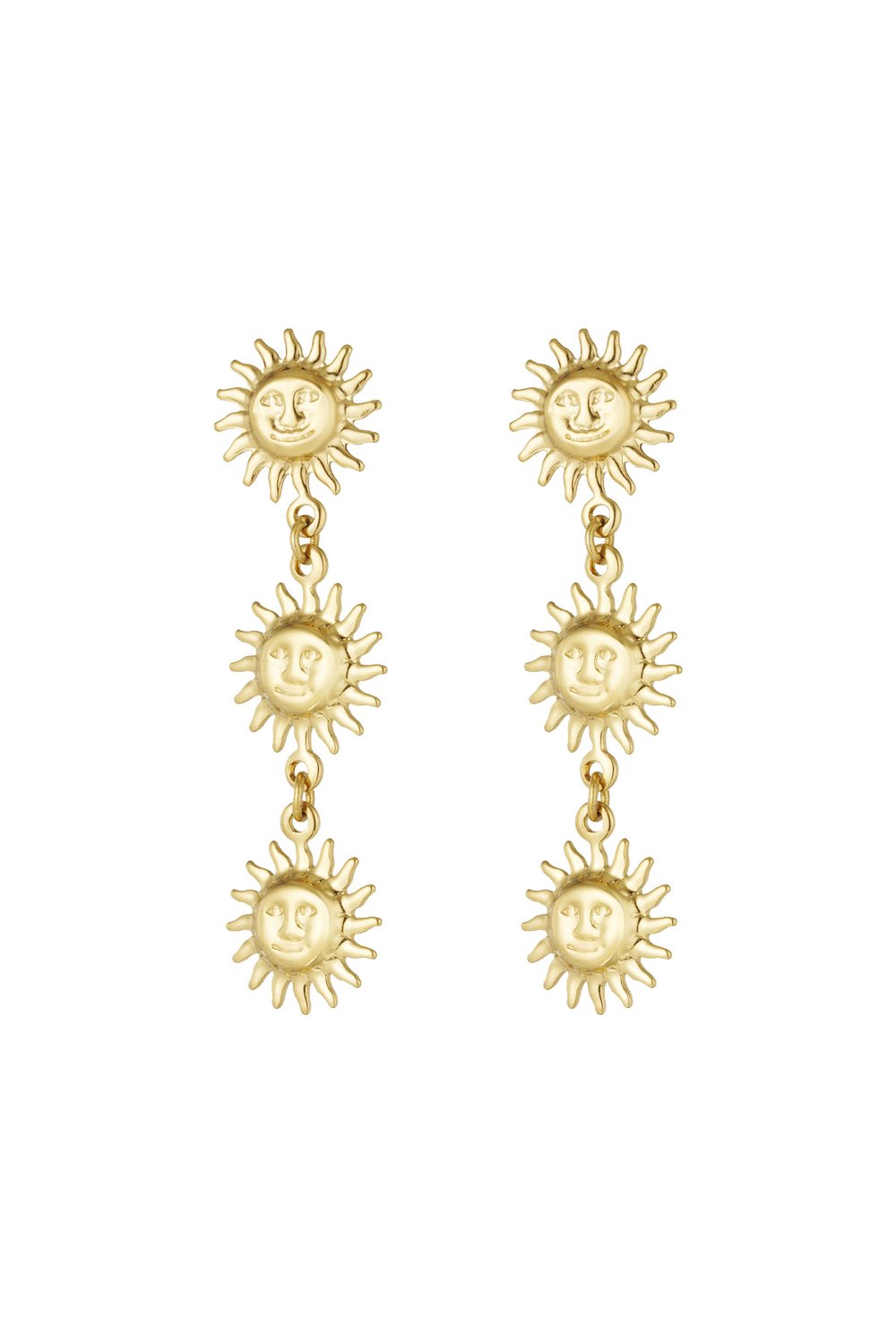 Earrings sunny days - Silver Color color