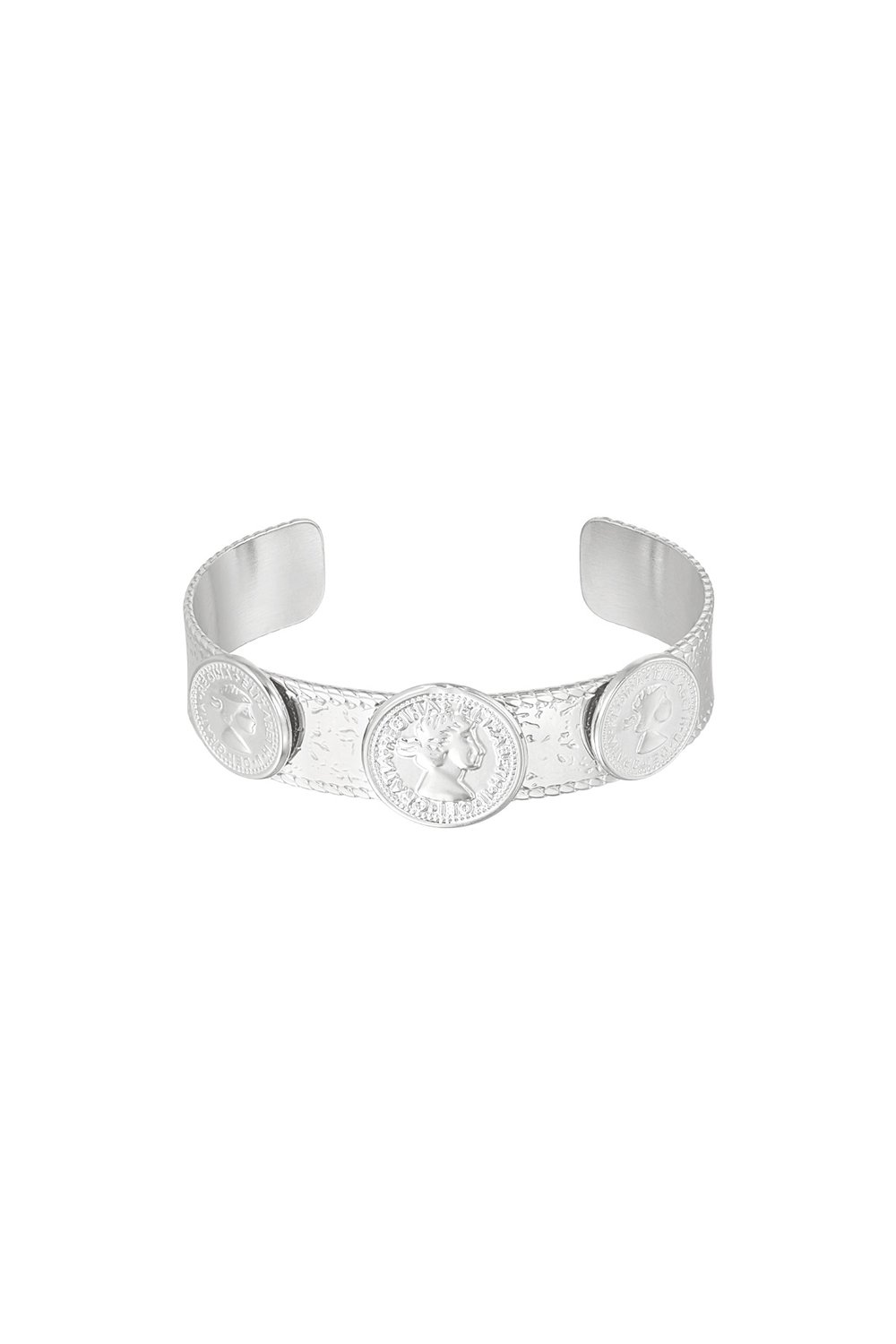statement coin bracelet 