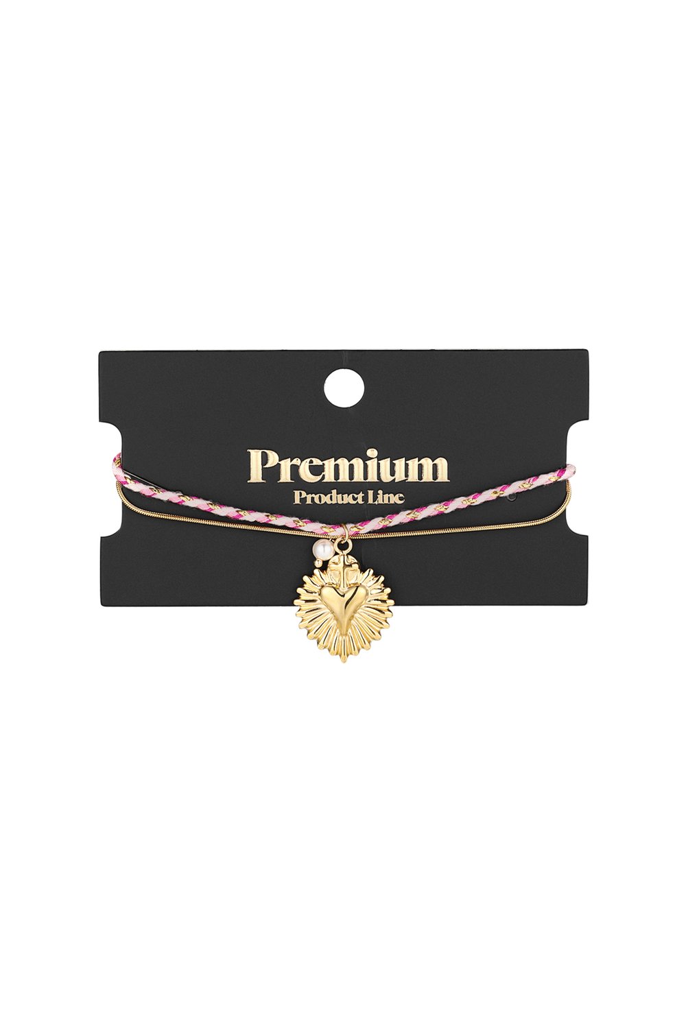 love laced bracelet - pink and Picture3