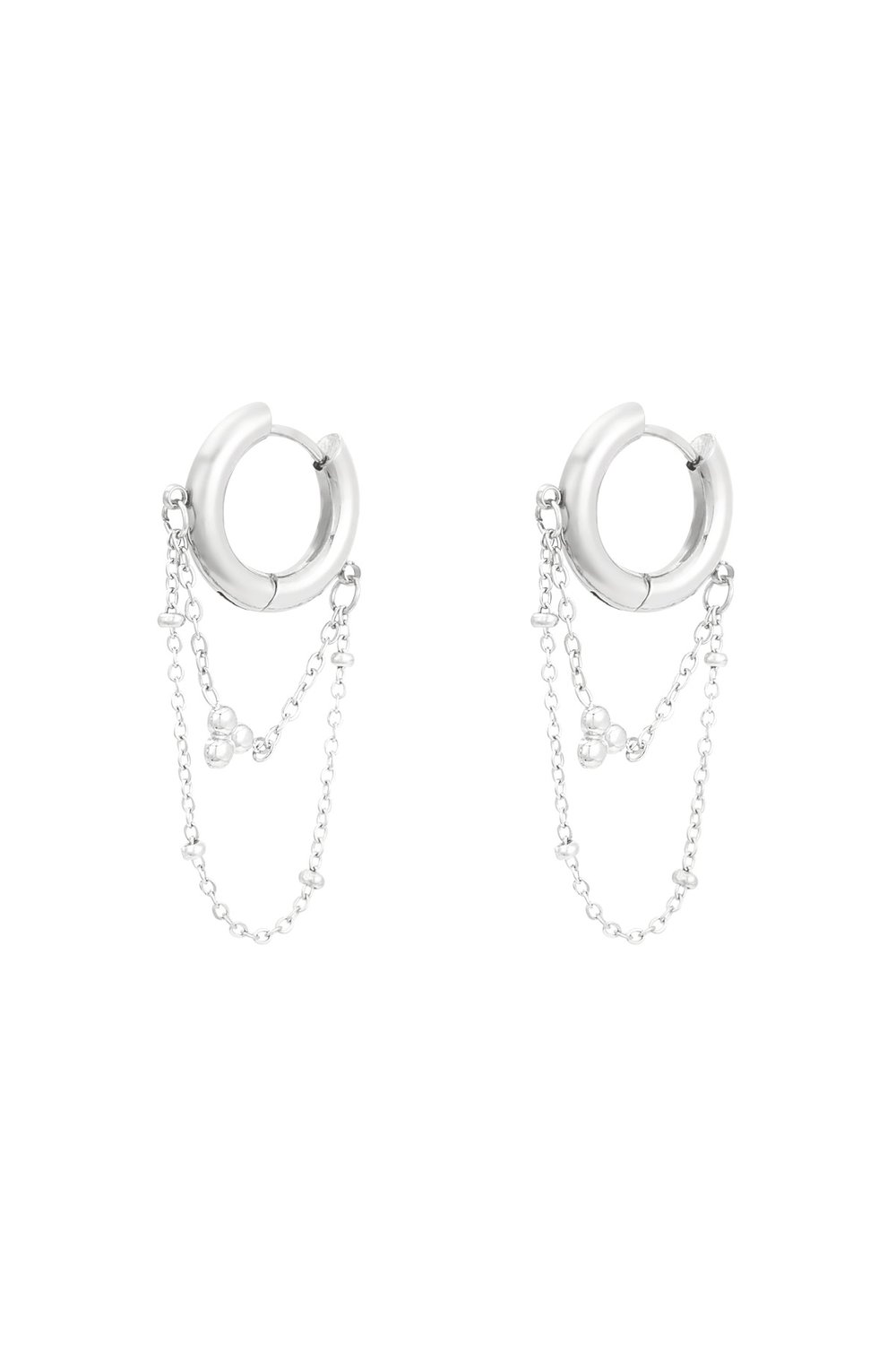 earrings chained up 