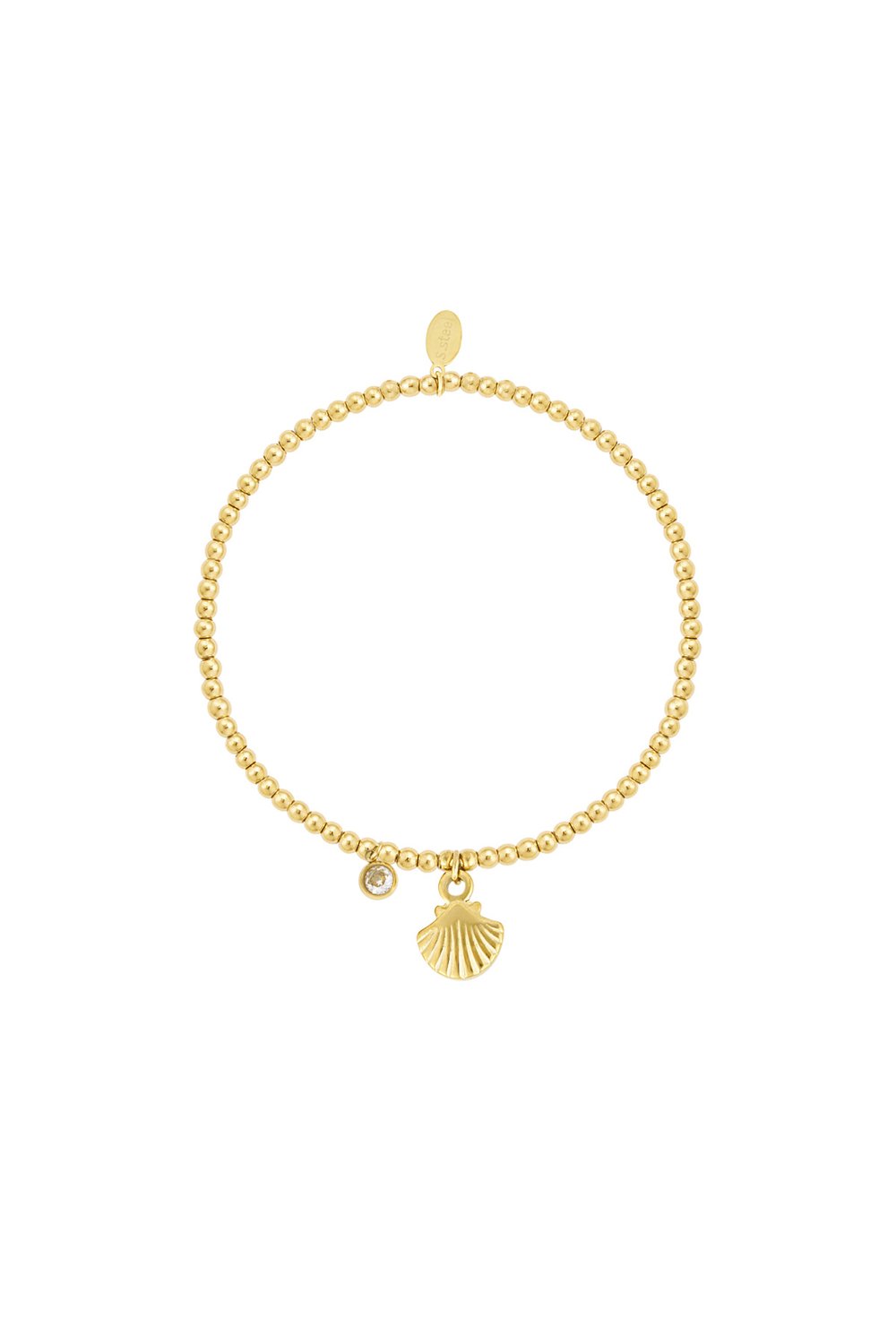 simple bracelet sparkly shell 