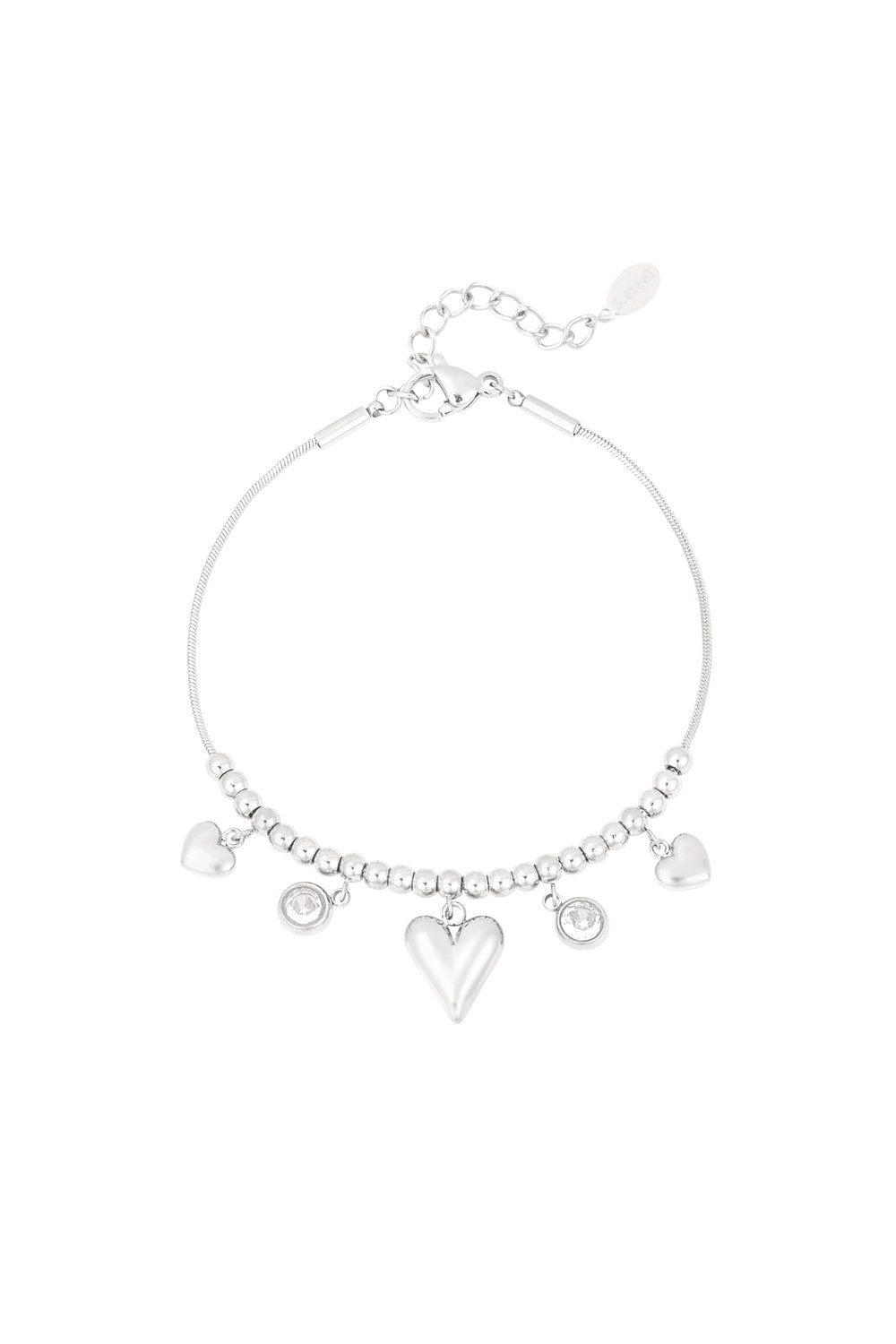 gleaming heart bracelet 
