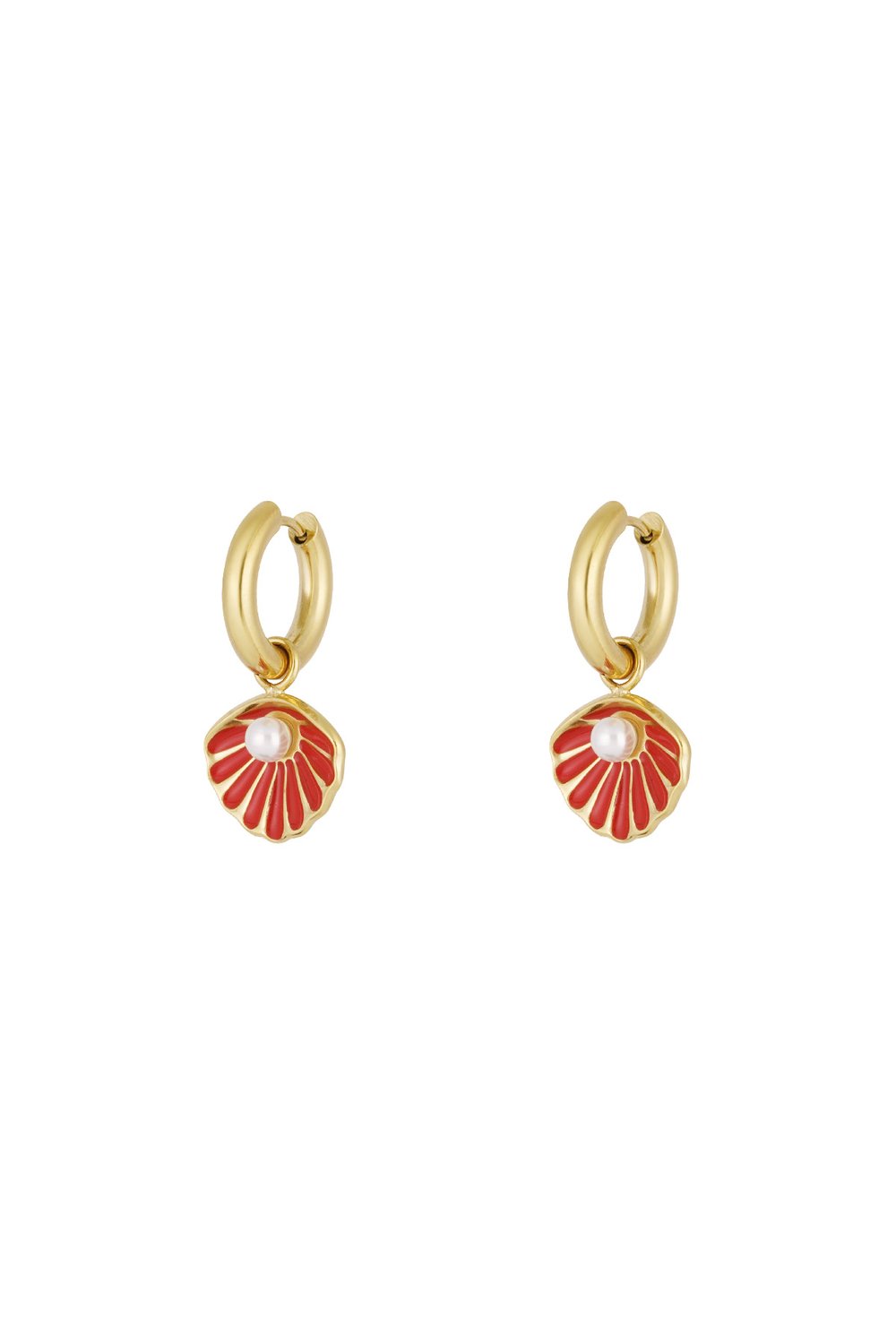 golden shells earrings 