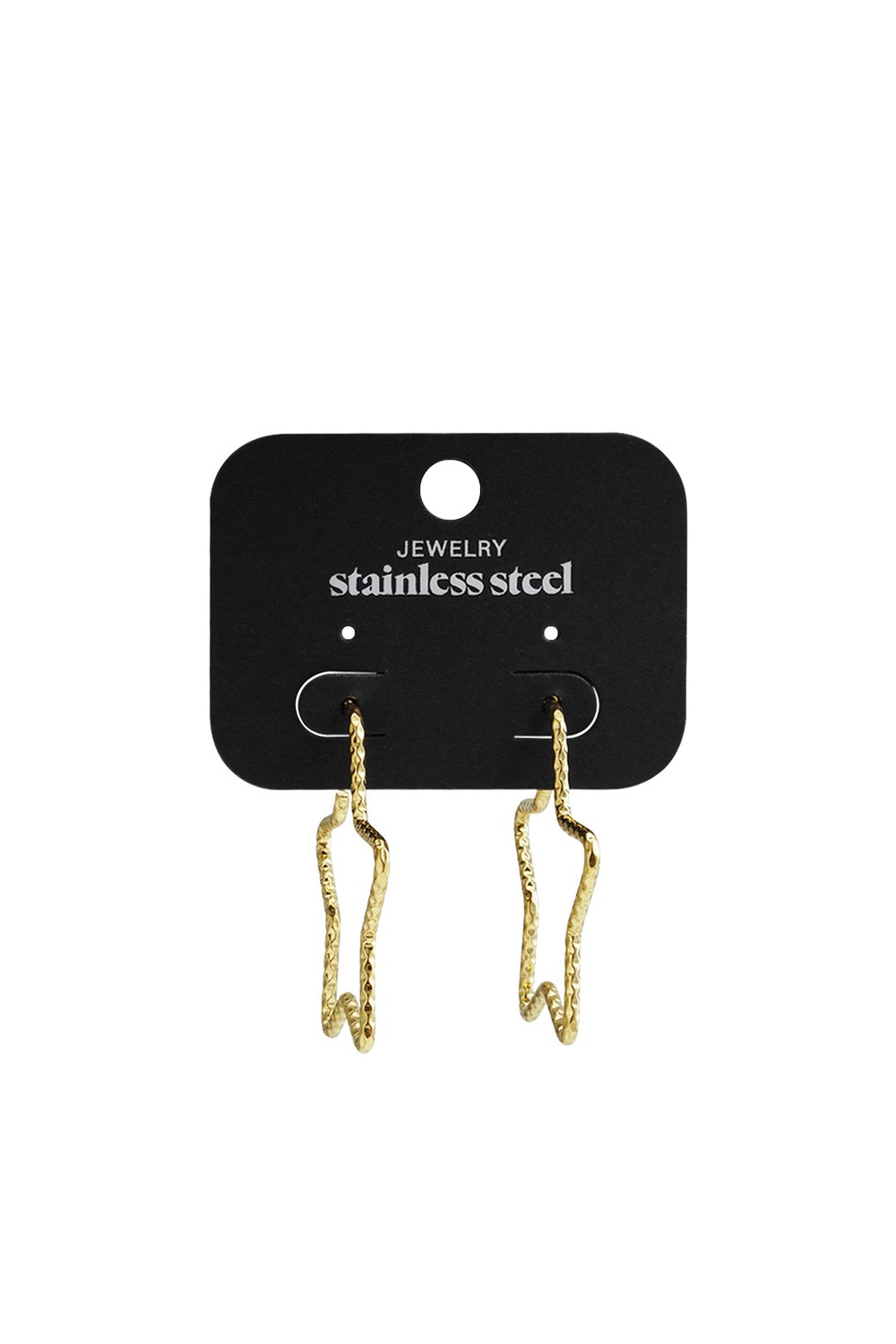 Stainless Steel Hoop Earrings Star Casual Daily Simple Series Women's jewelry Picture5