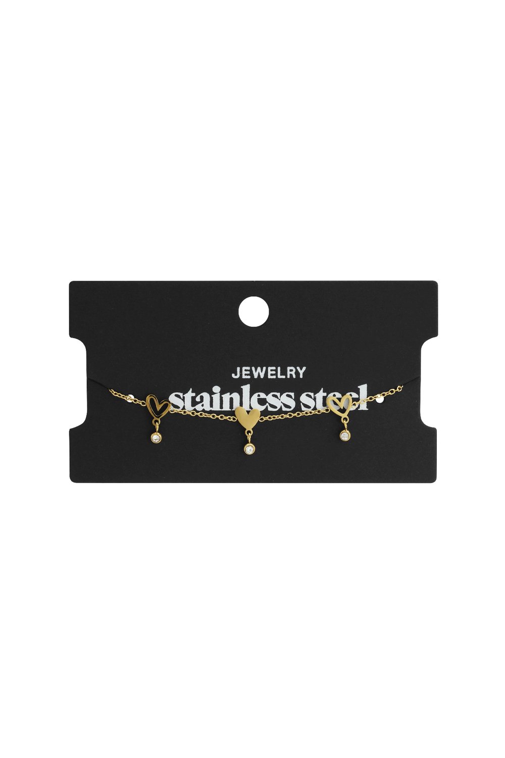 Stainless Steel Chain Bracelets Heart Casual Daily Simple Series Women's jewelry h5Picture4