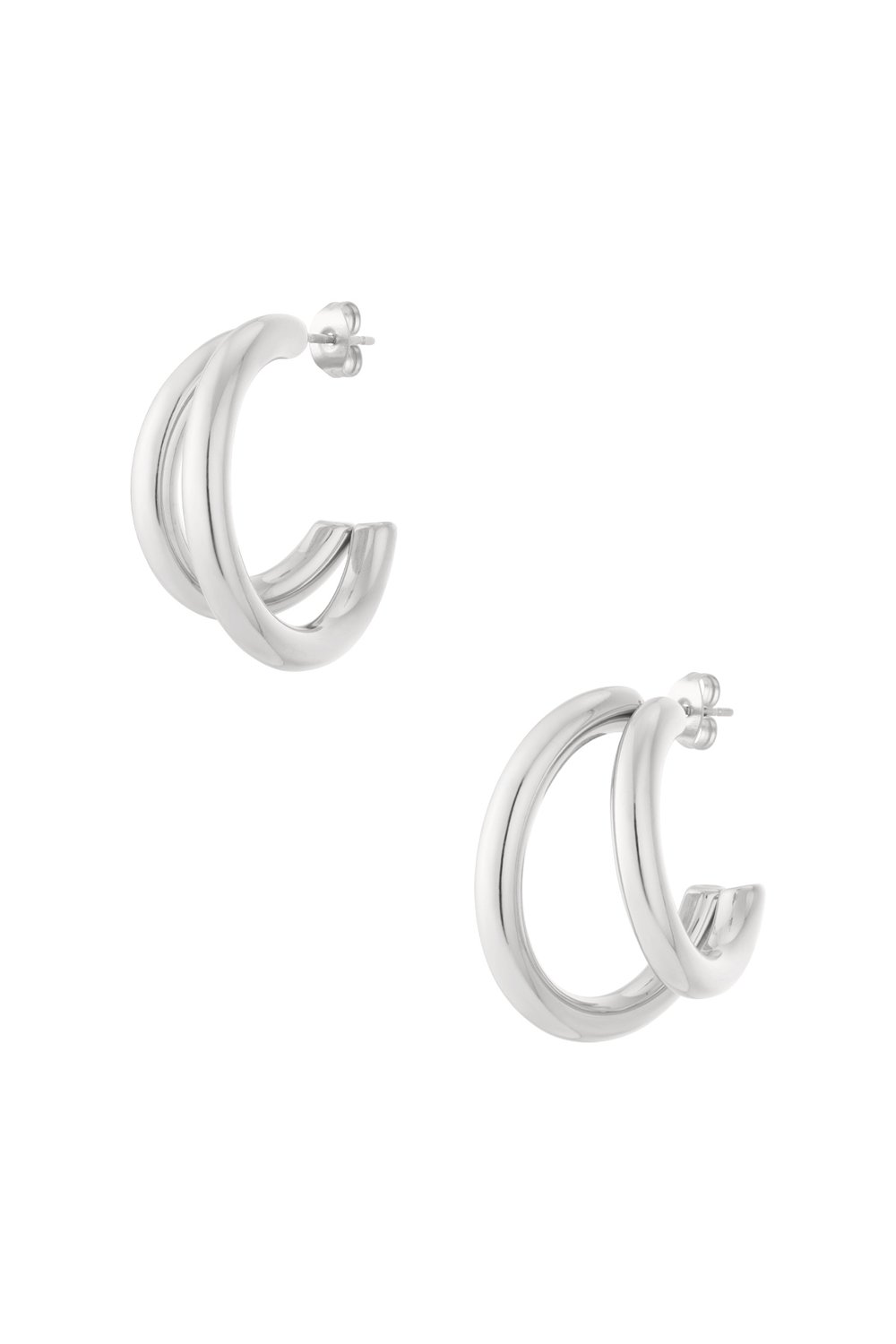 Small double hoop earrings h5Picture3