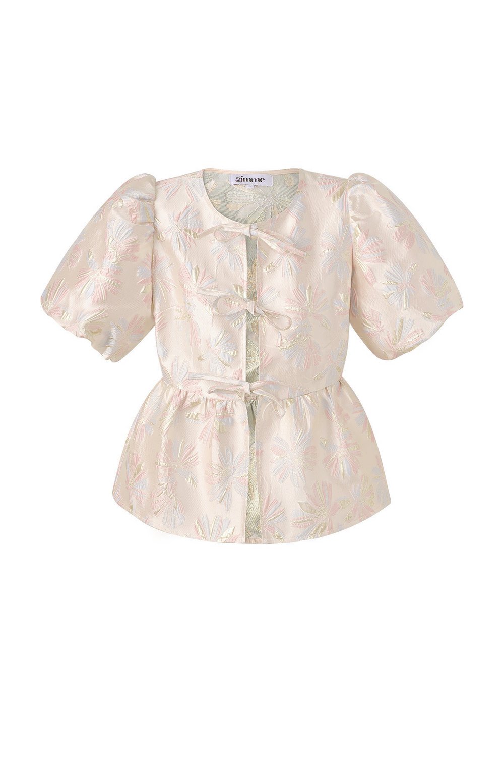 Top de manga corta floral