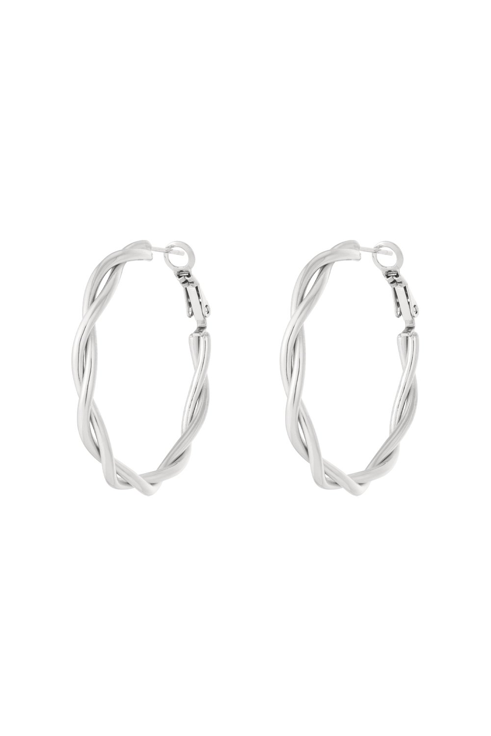 Stainless Steel Hoop Earrings Geometric Casual Daily Simple Series Women's jewelry Picture3