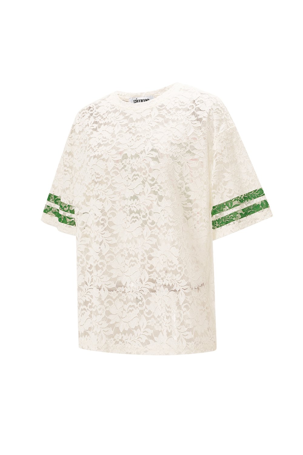 Lace American T-shirts - White (Pack with plastic bag) Picture2