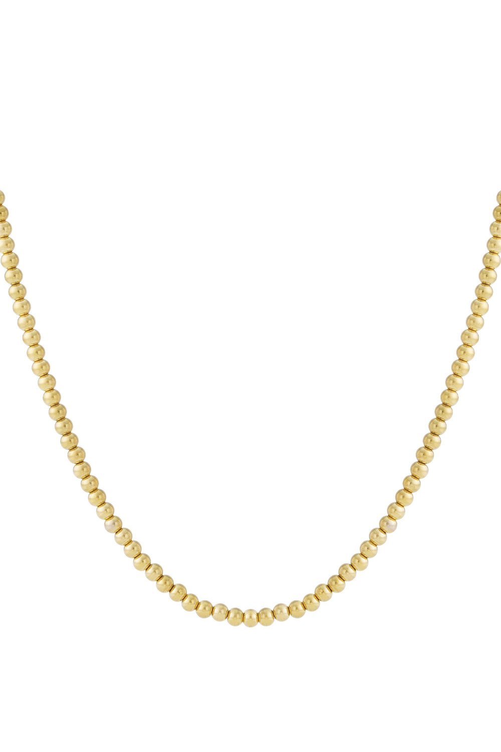 Solid bead necklace-6mm
