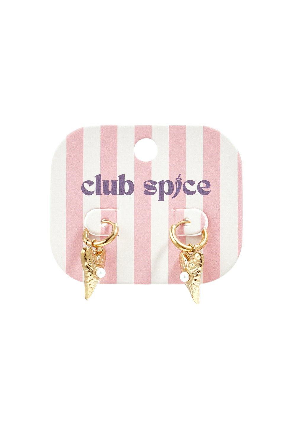 Petites boucles d'oreilles avec un long pendentif en forme de cœur orné d'une perle h5Image3