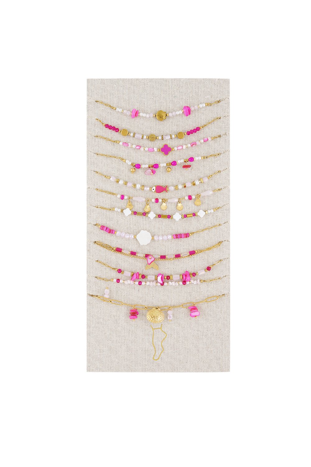 Ankle bracelet set happy fish 