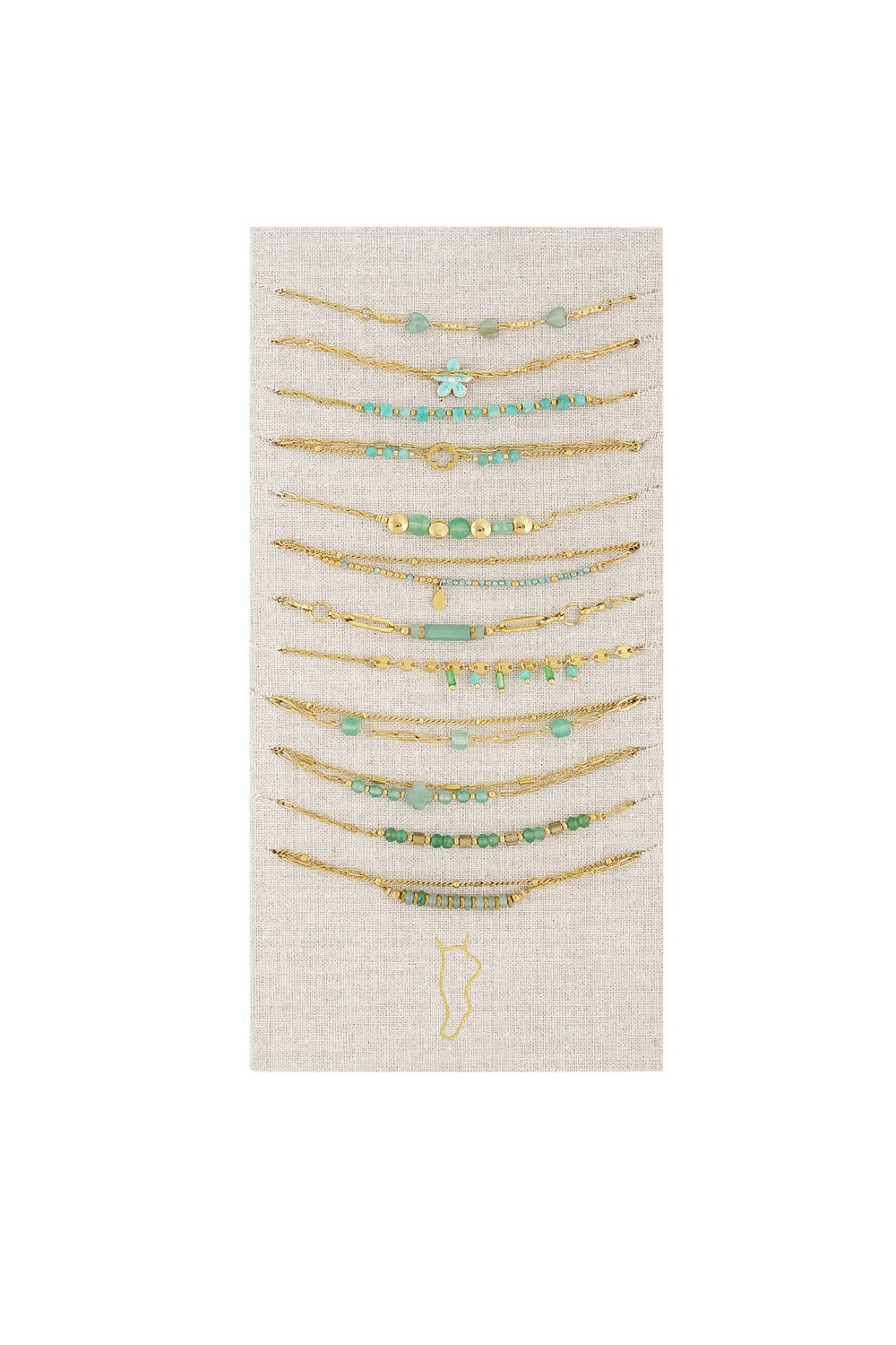 anklets set flower farm 