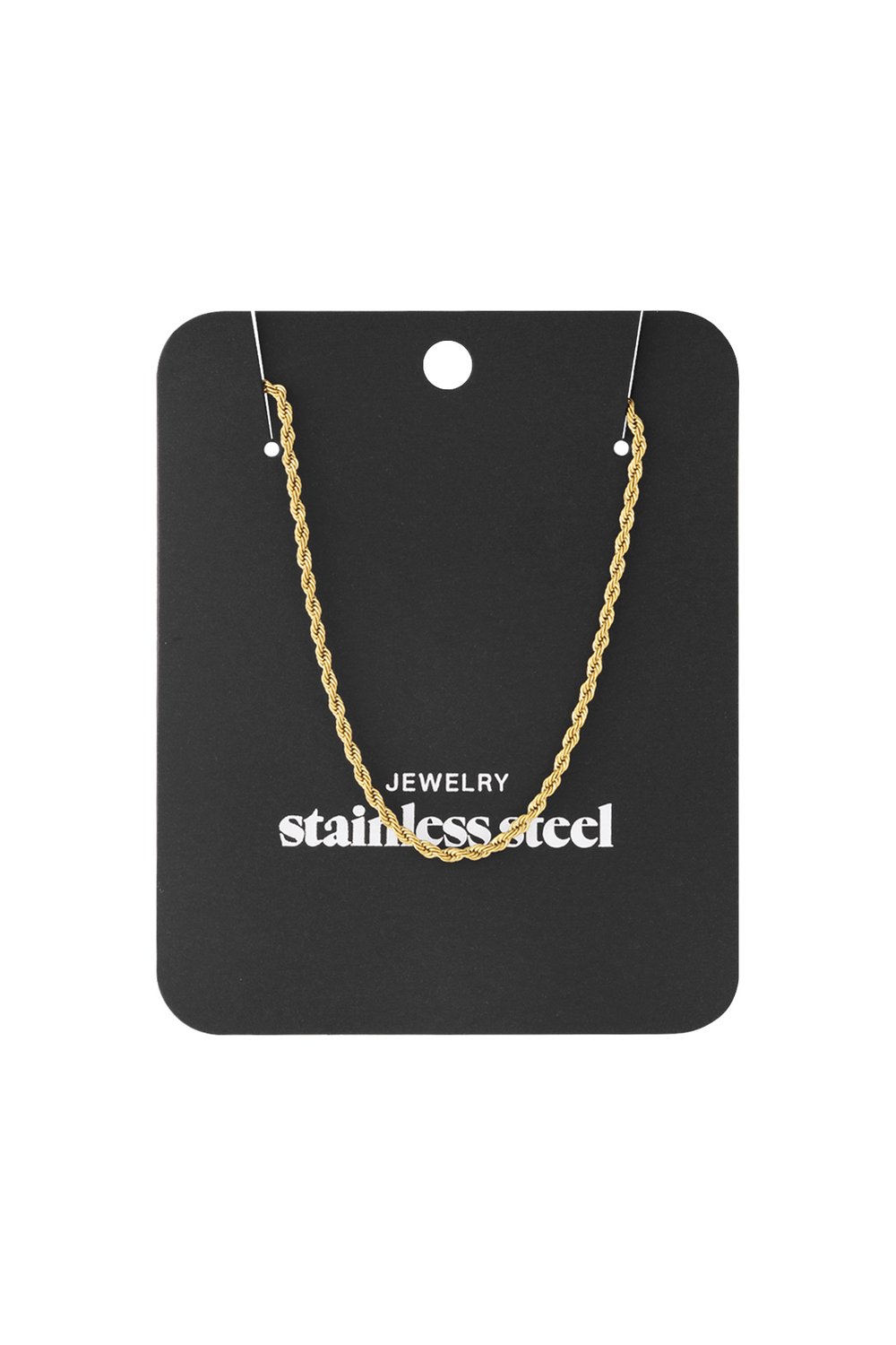 Necklace Like a Boss Gold Color Stainless Steel h5Picture4