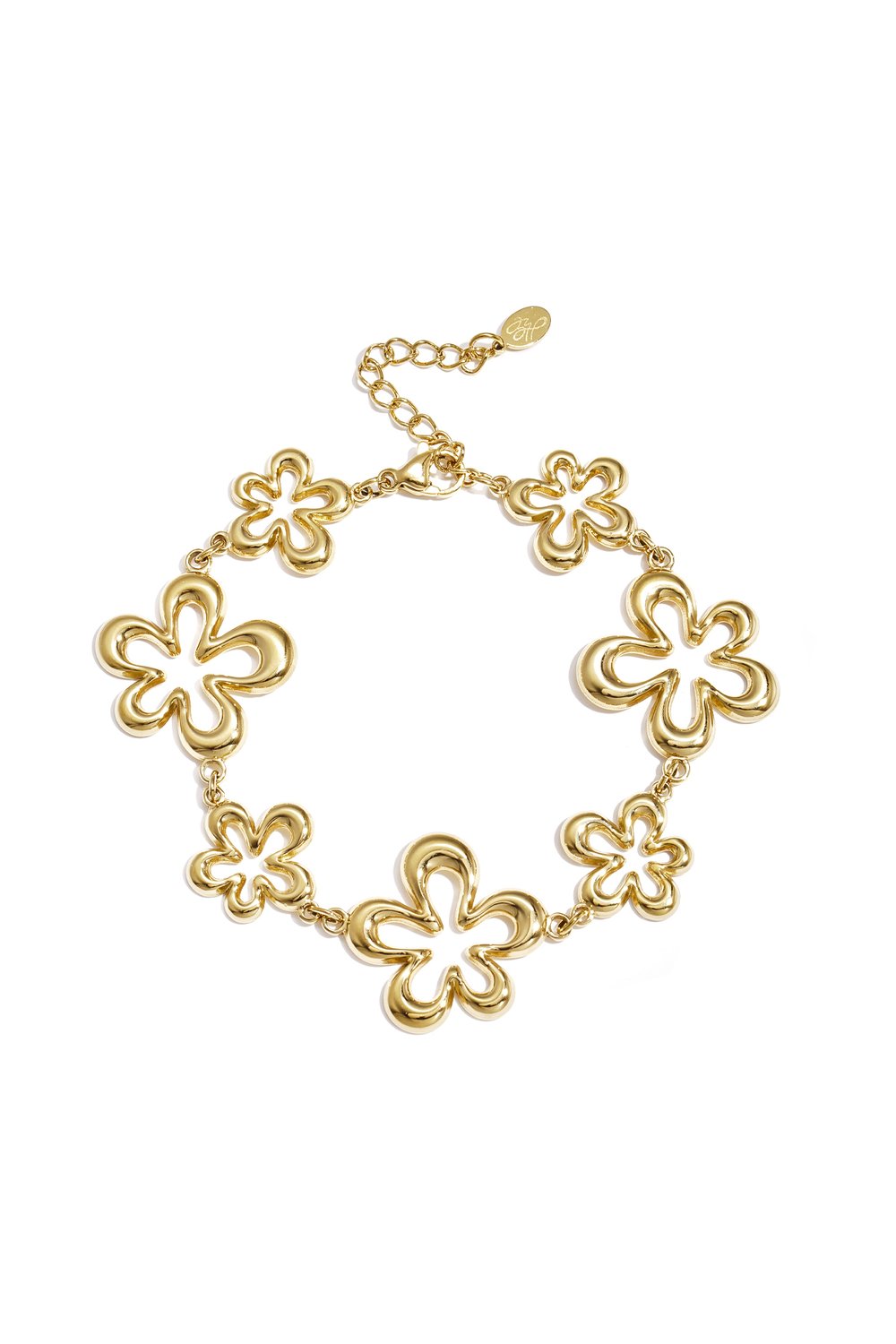 Armband mit verspielten korallenförmigen Blüten in verschiedenen Größen h5Bild4