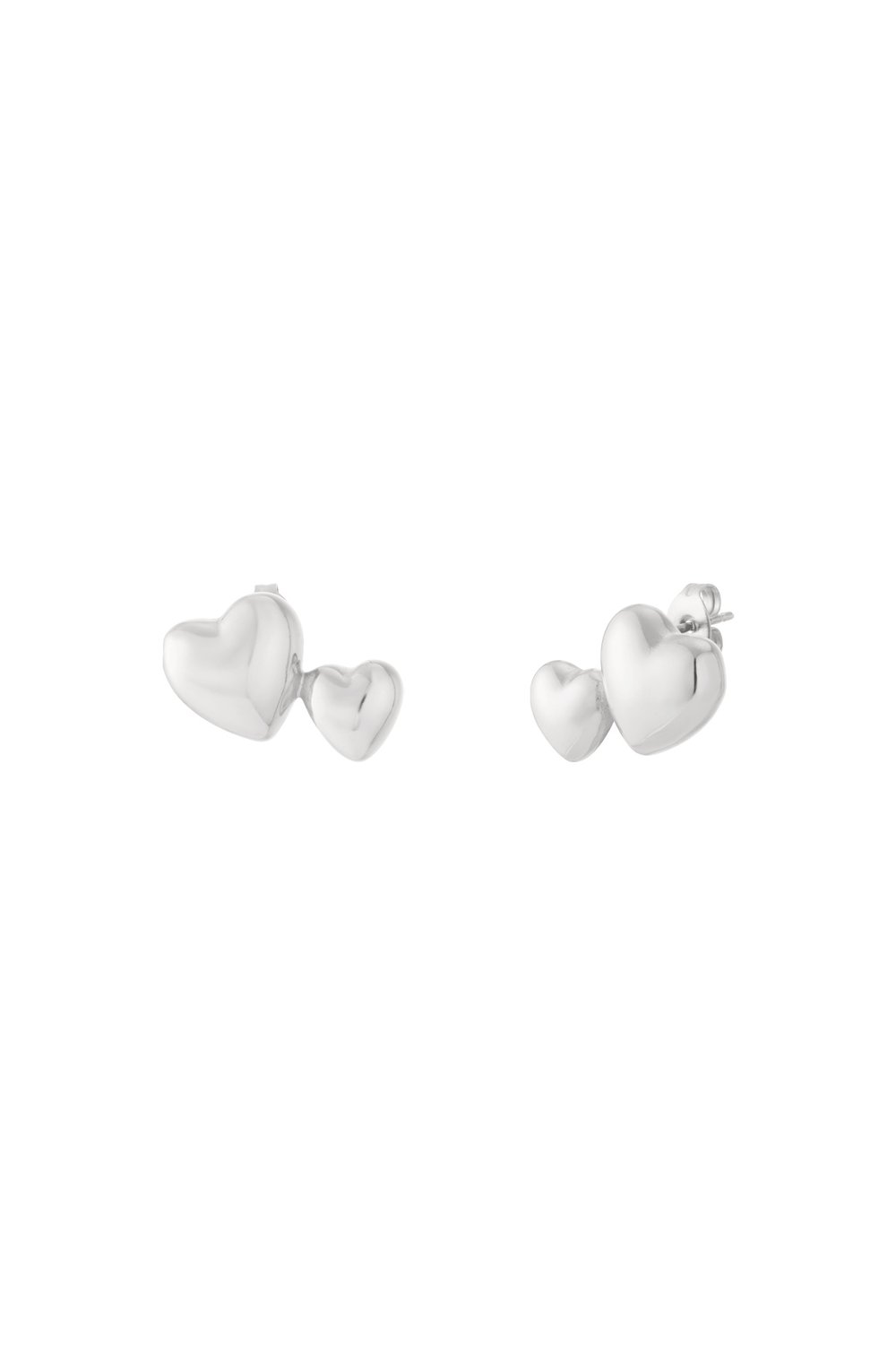 Stainless Steel Stud Earrings Heart Casual Daily Simple Series Women's jewelry h5Picture3