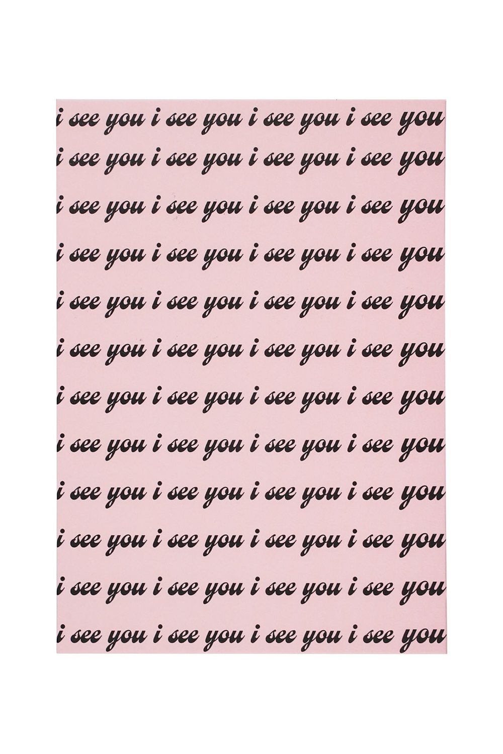 Greeting card i see you black
