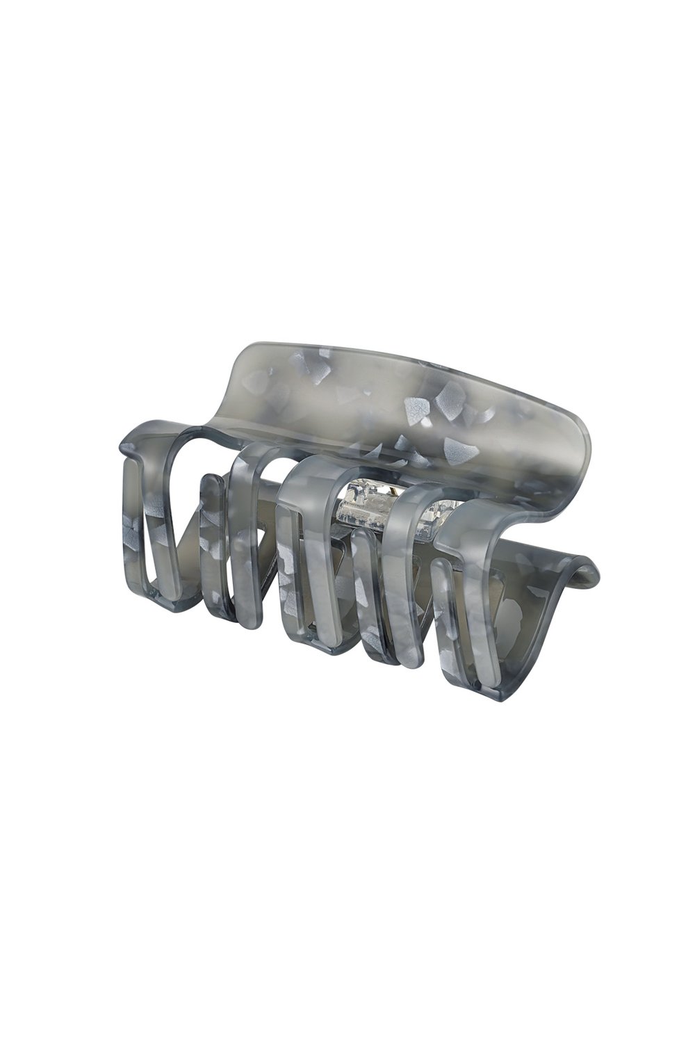 Hair clip with print - gray Sheet Material 