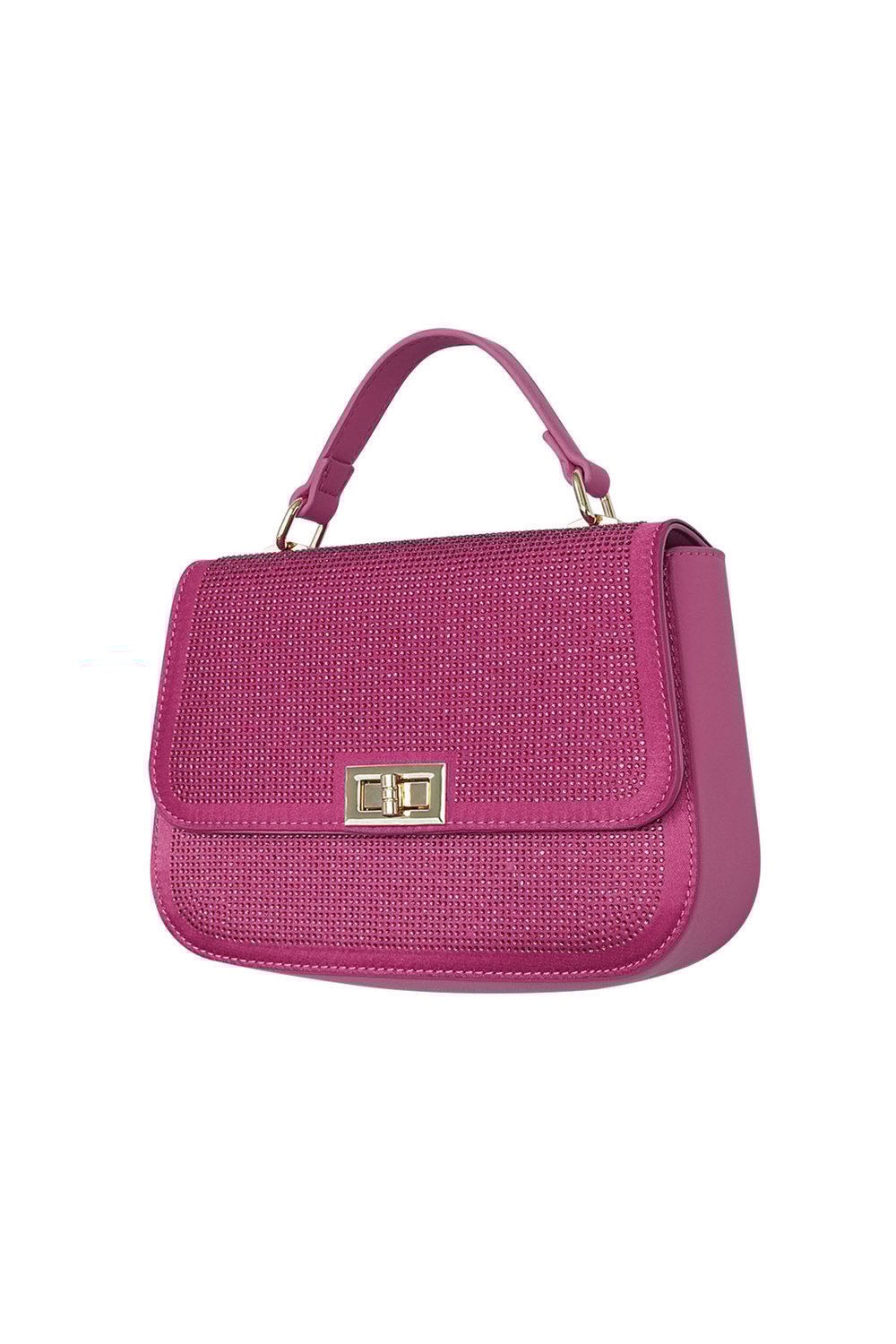 Handbag glamor - purple PU 