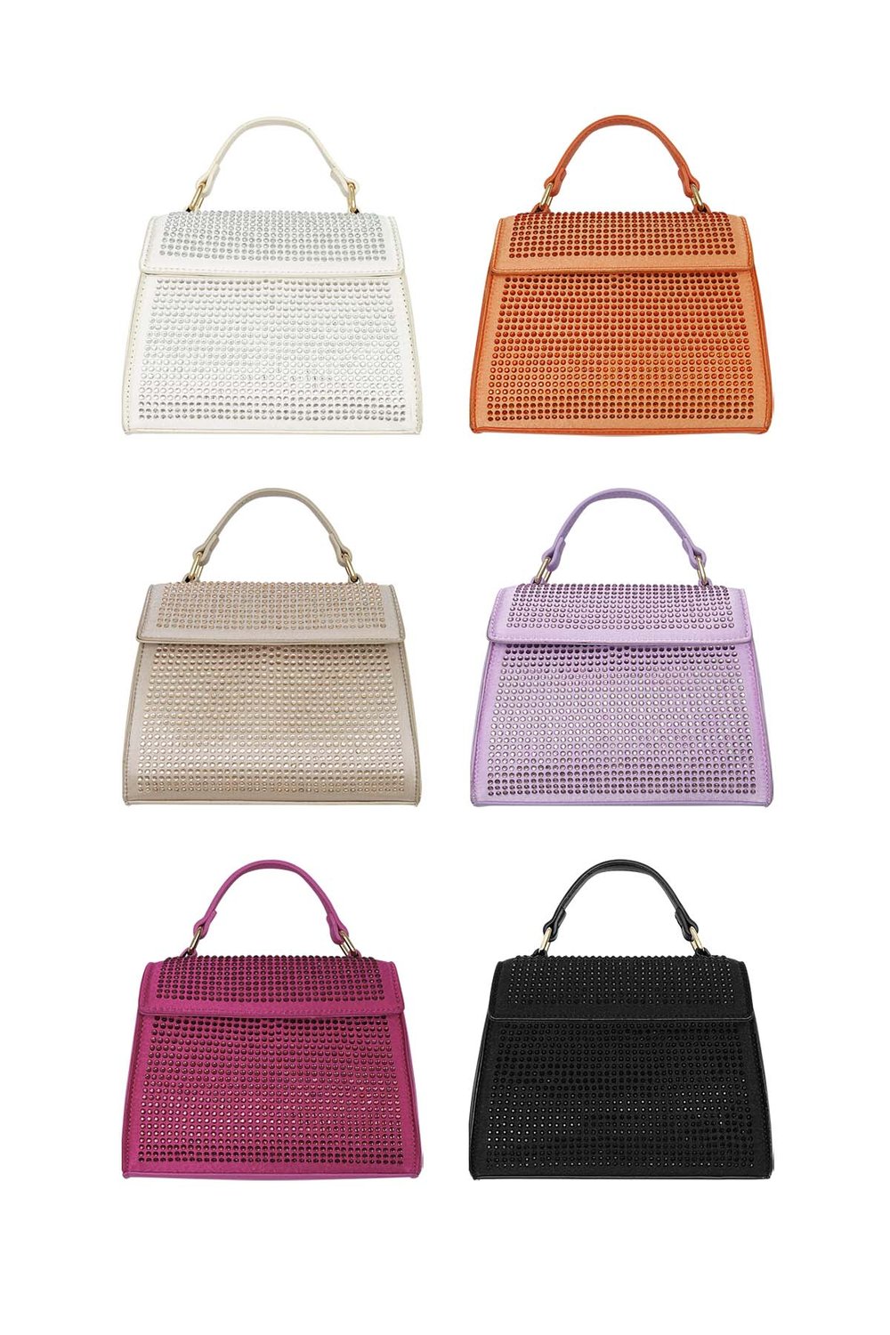 Handbag strass - lilac PU Picture6