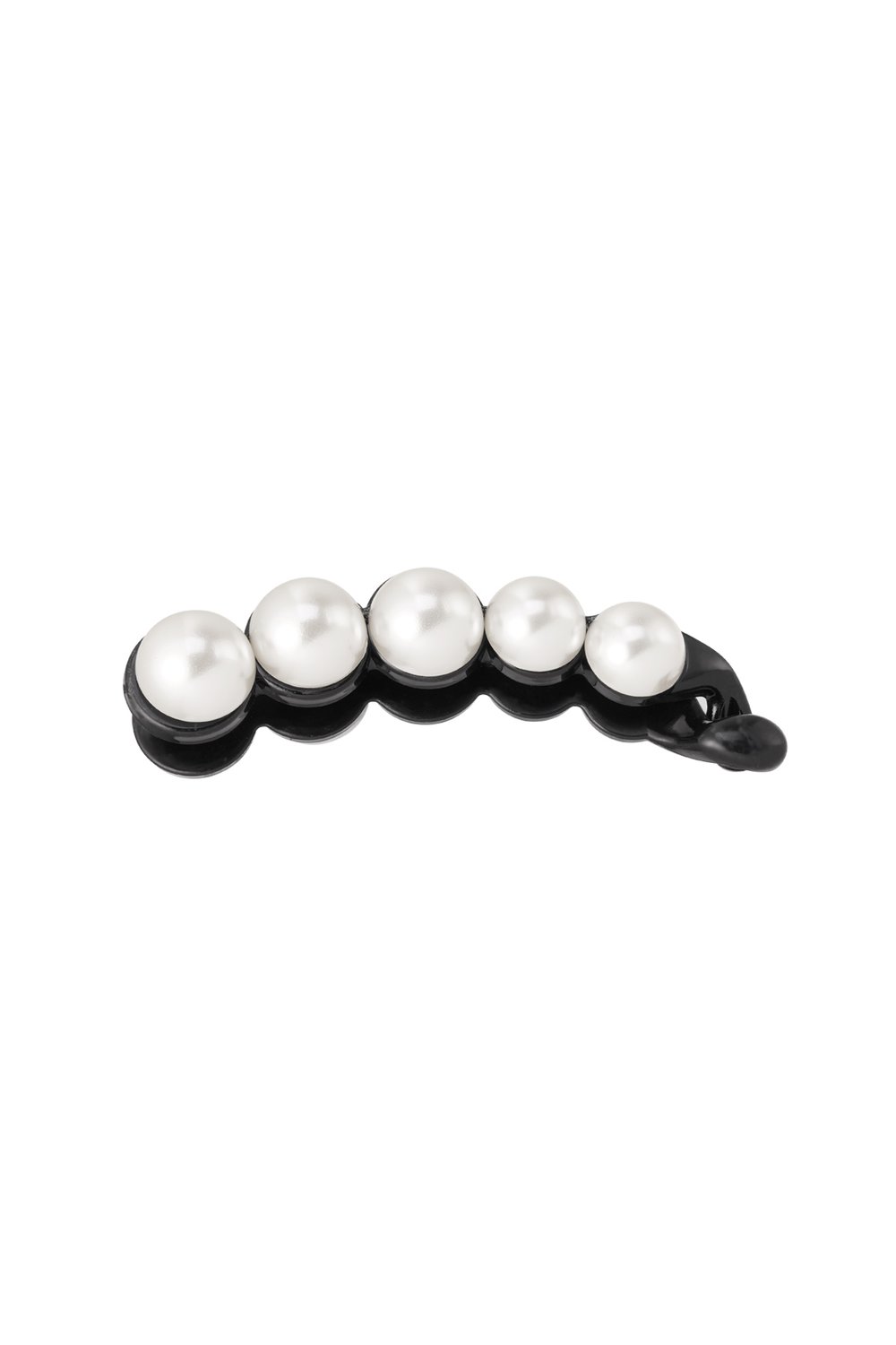 Hair clip pearls black