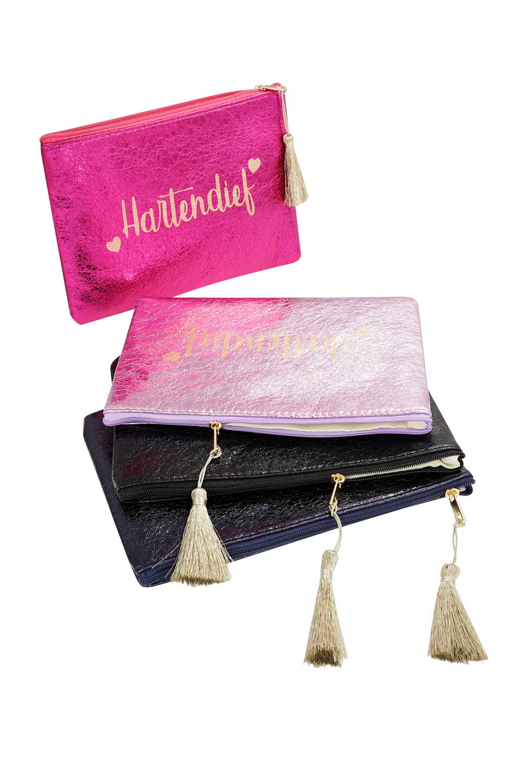 Schminktasche Metallic Sweetheart – Fuchsia h5Bild4