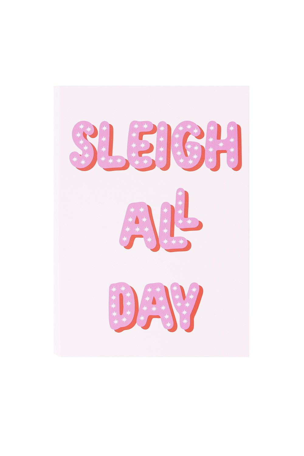 Greeting card Christmas sleigh all day