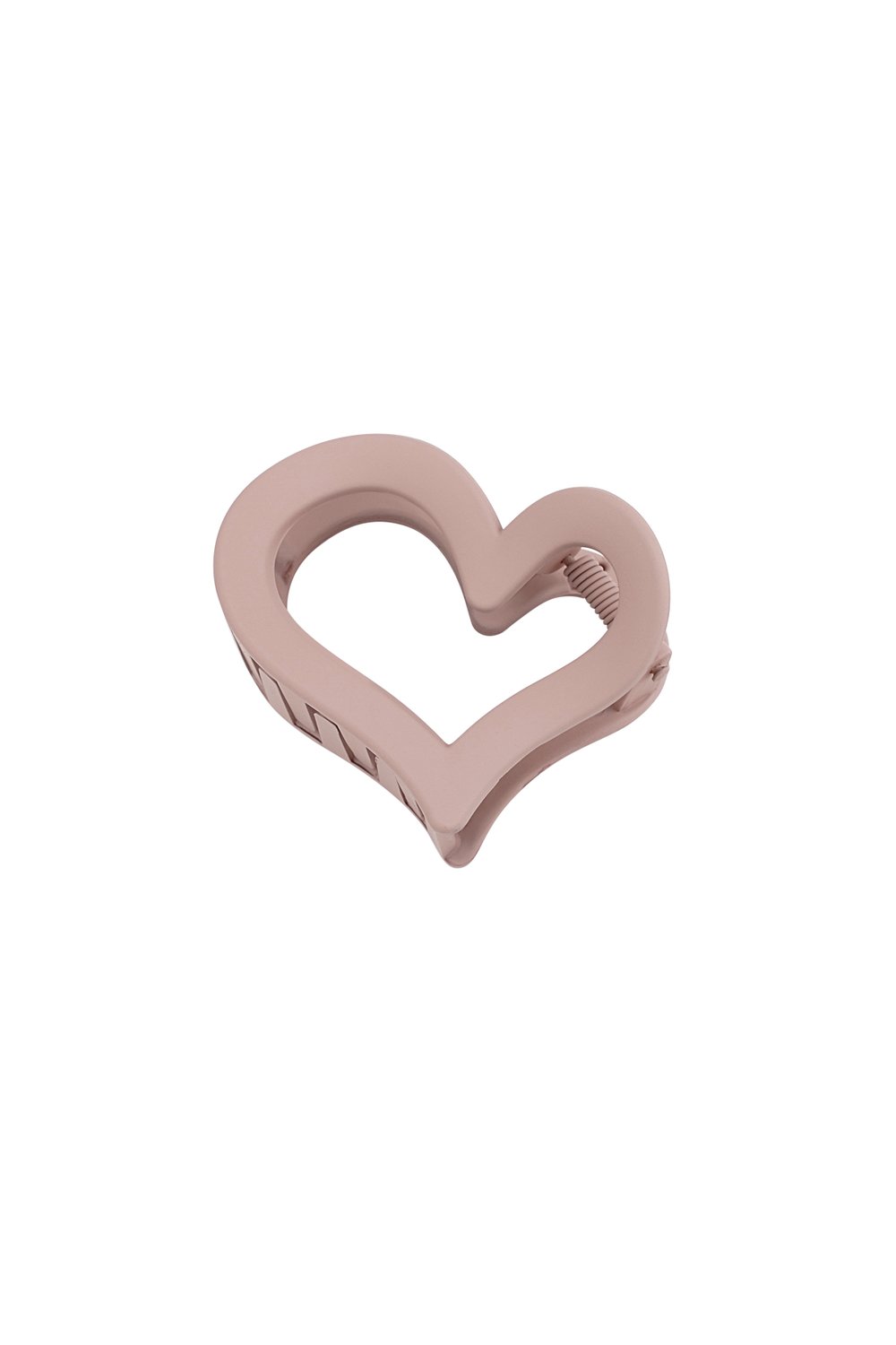 Hair clip deformed heart matt