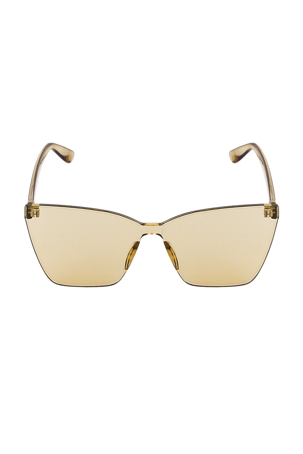 Einfarbige Tagessonnenbrille – Beige Bild2