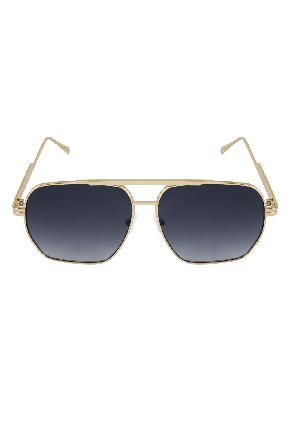 Gafas de sol de verano de metal - Negro y dorado Imagen4