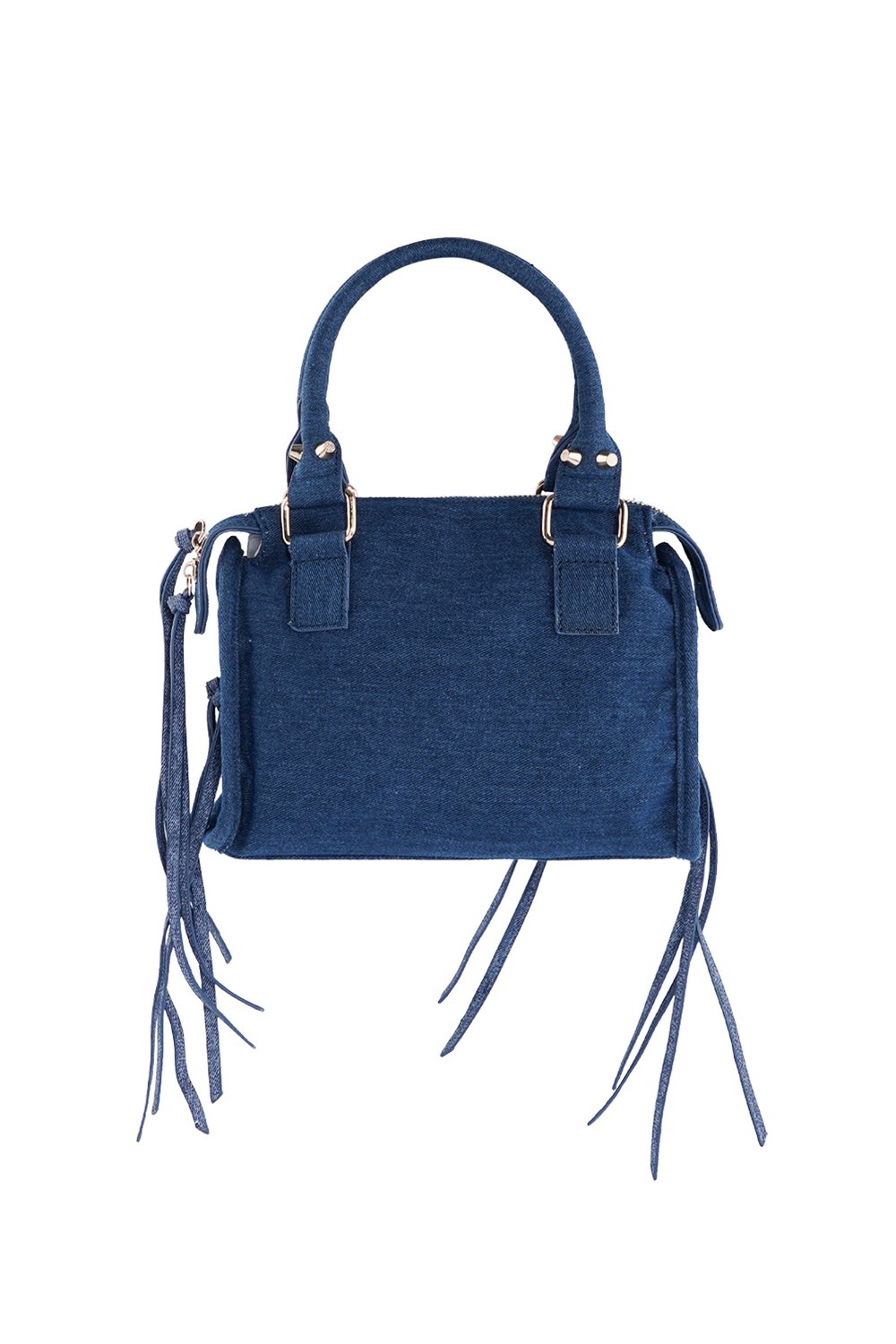 Blue fringed multi-pocket bag h5Picture3
