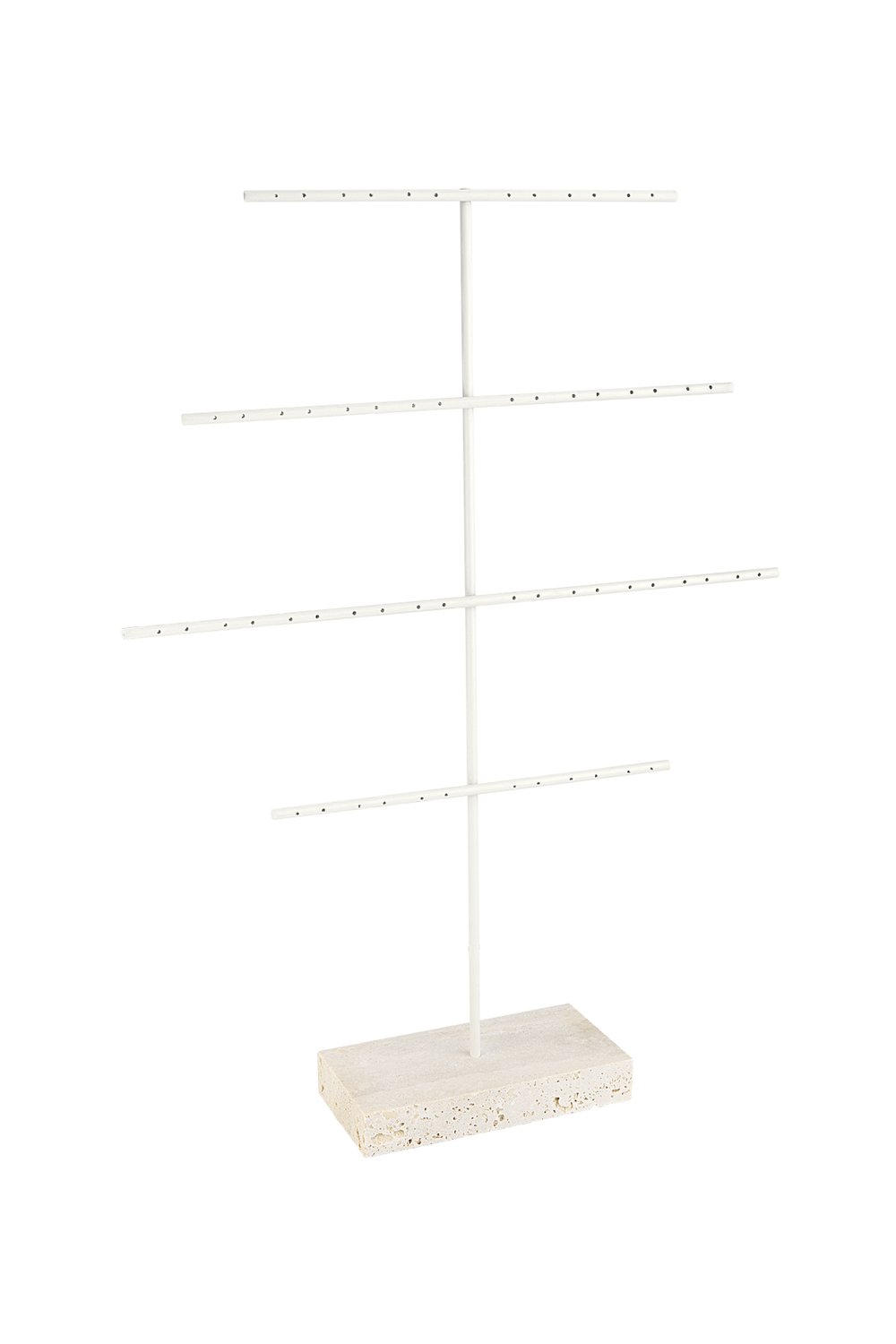 Large earring display stone - Off white 