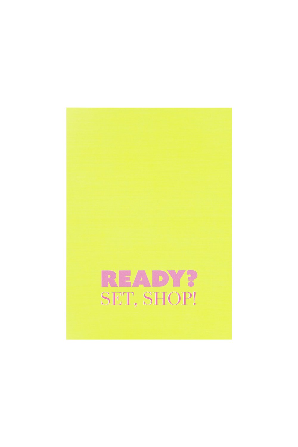 Ready, set, shop cards