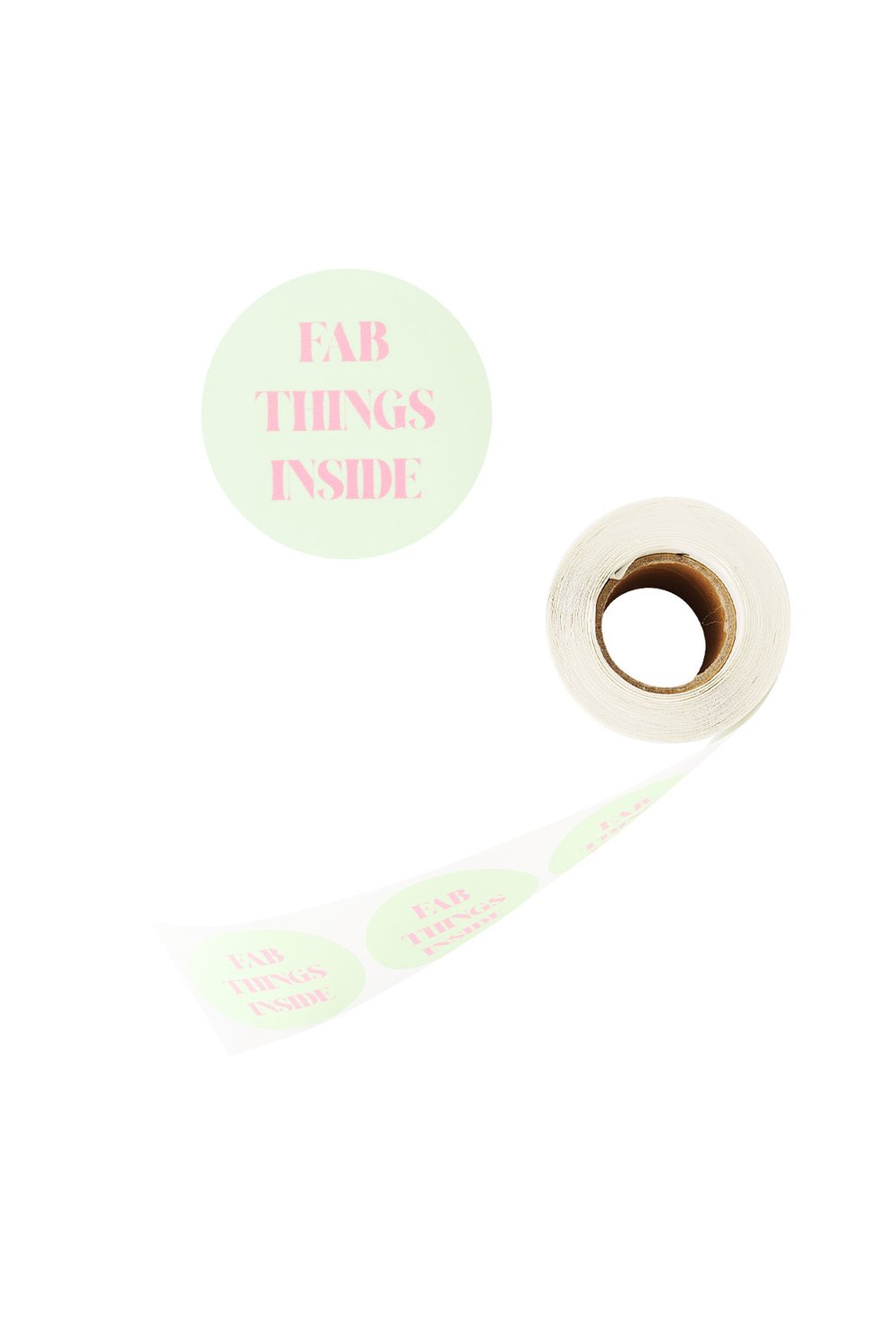 Stickers fab things inside - Pink green
