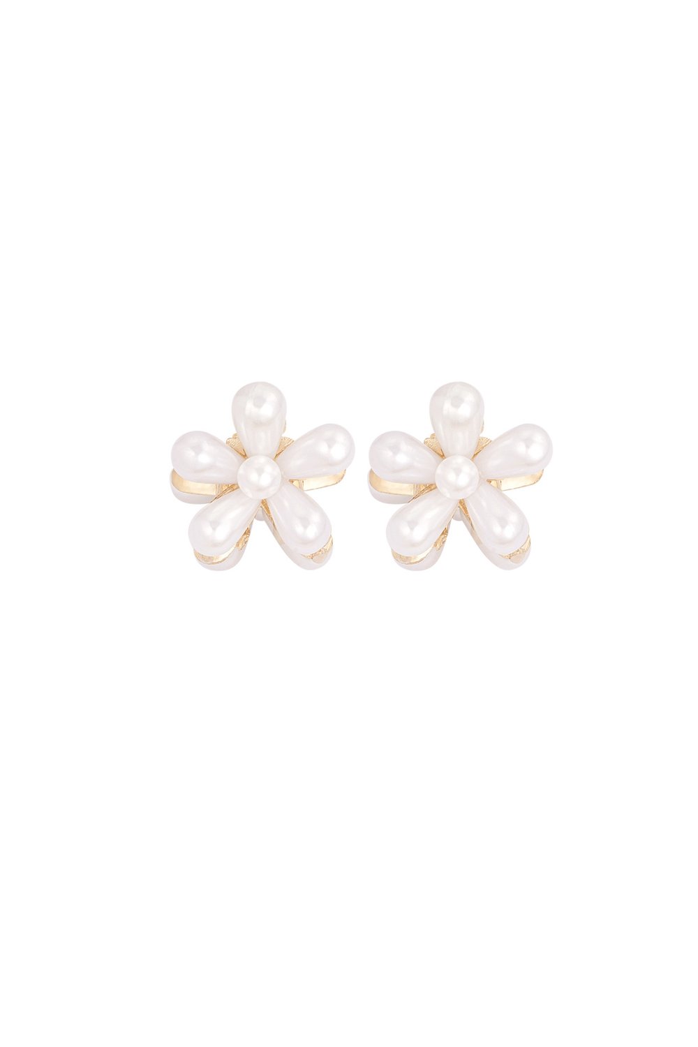pearl flower hair clip