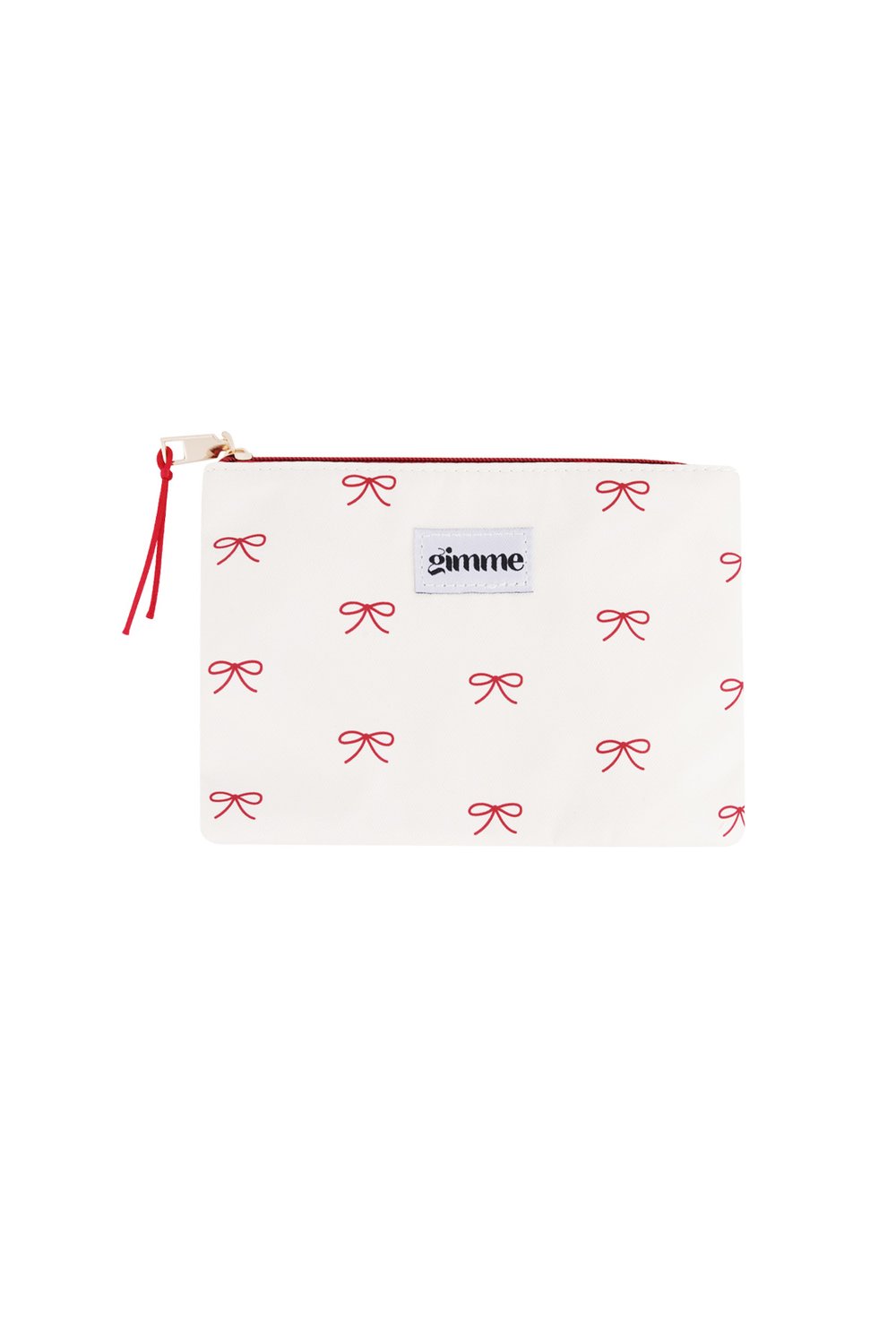 Flat toiletry bag with bows
