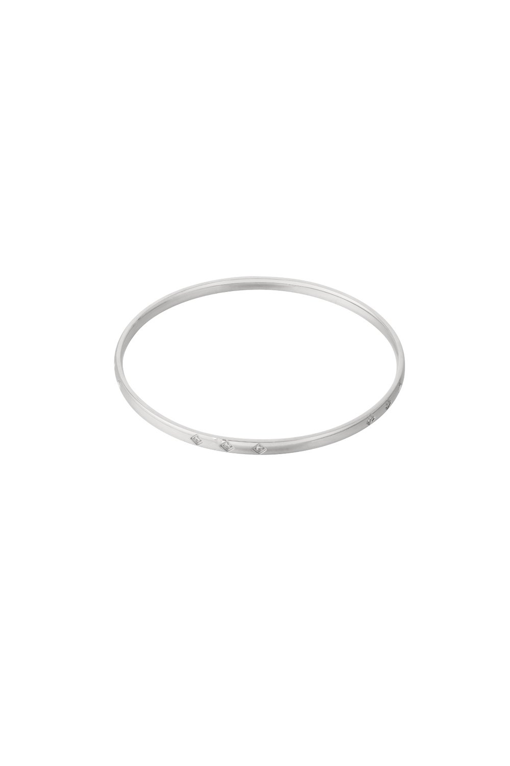 Simple mini diamond bangle Picture4