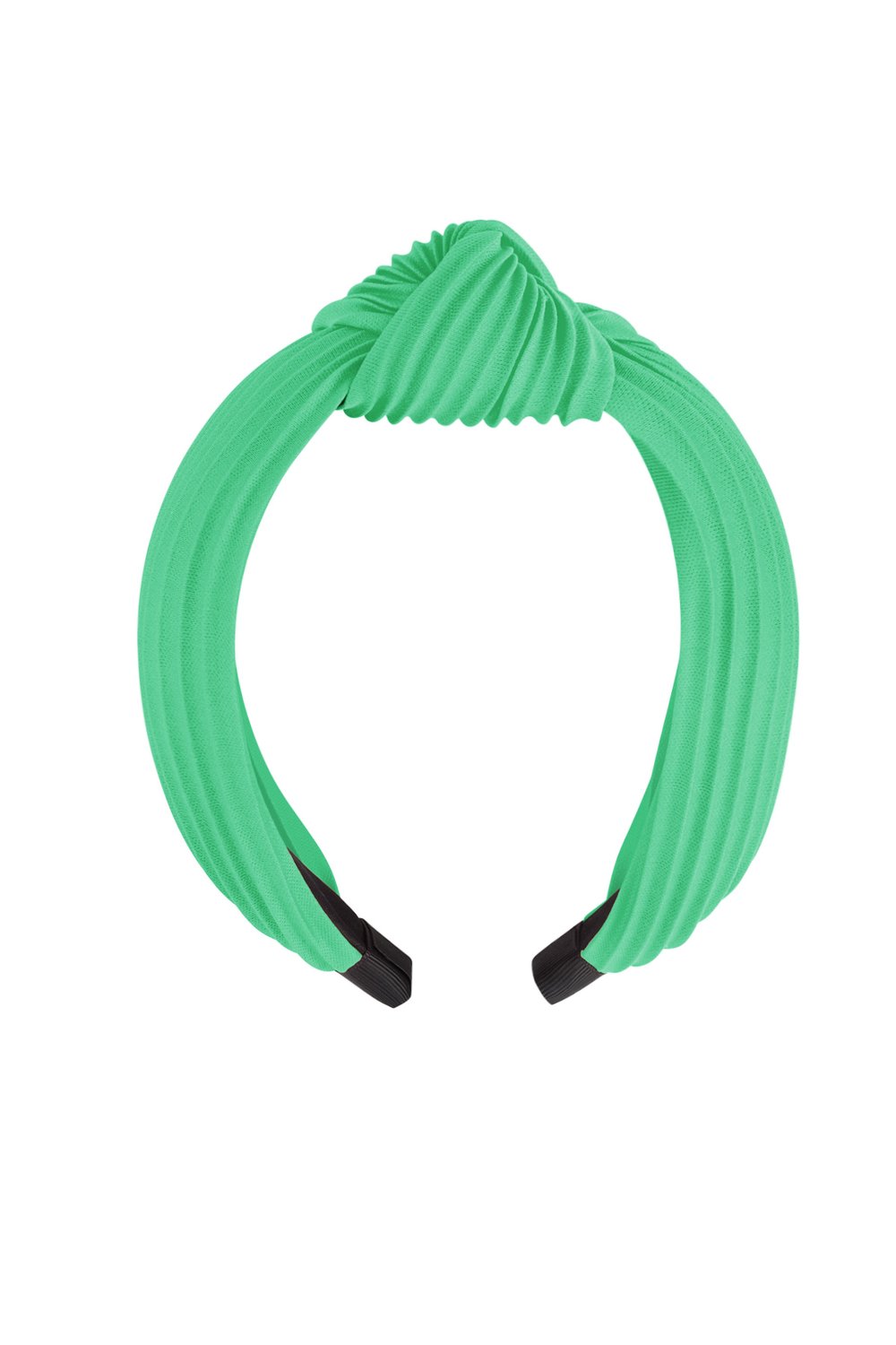 Hairband rib with button - purple Plastic