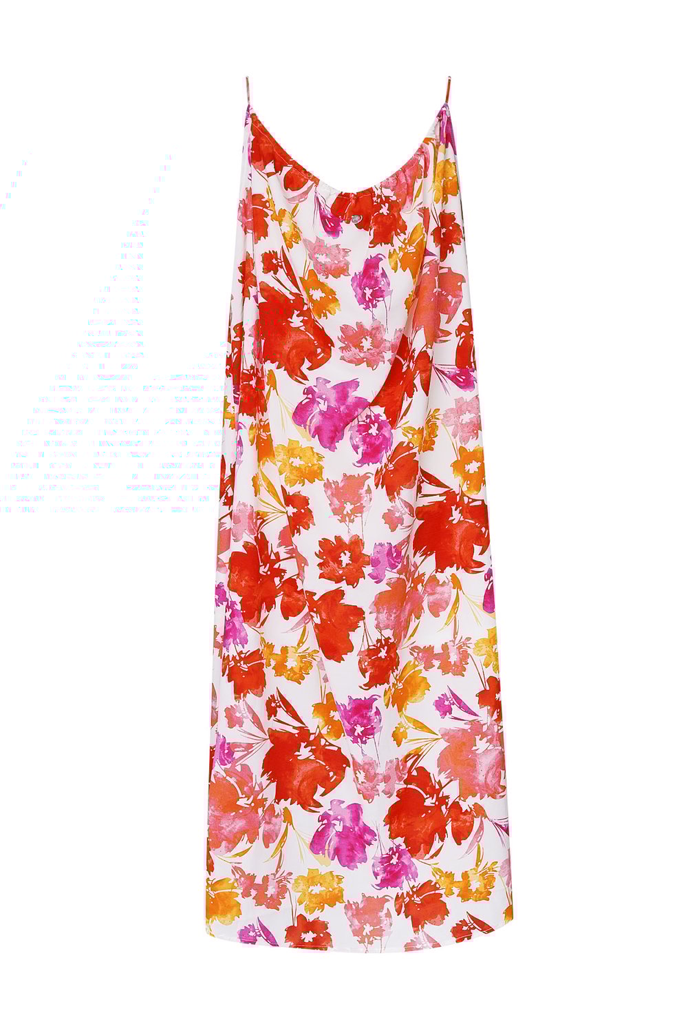 Kleid Blumendruck - rosa/orange h5Bild5