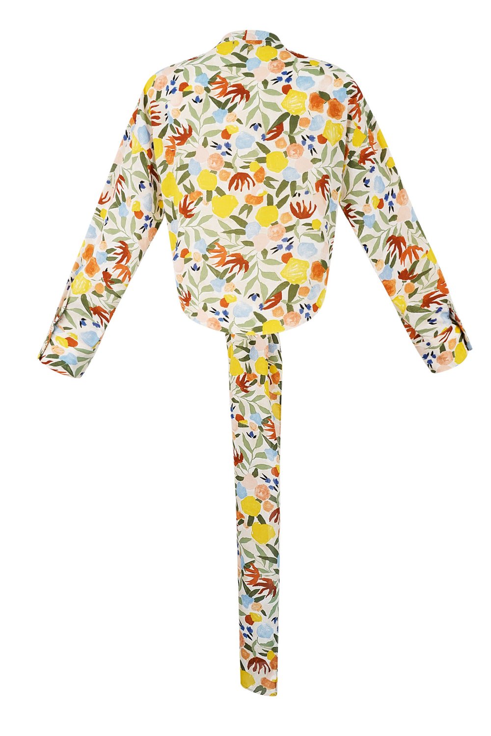 Bluse mit Knopfdetail – mehrfarbig Bild7