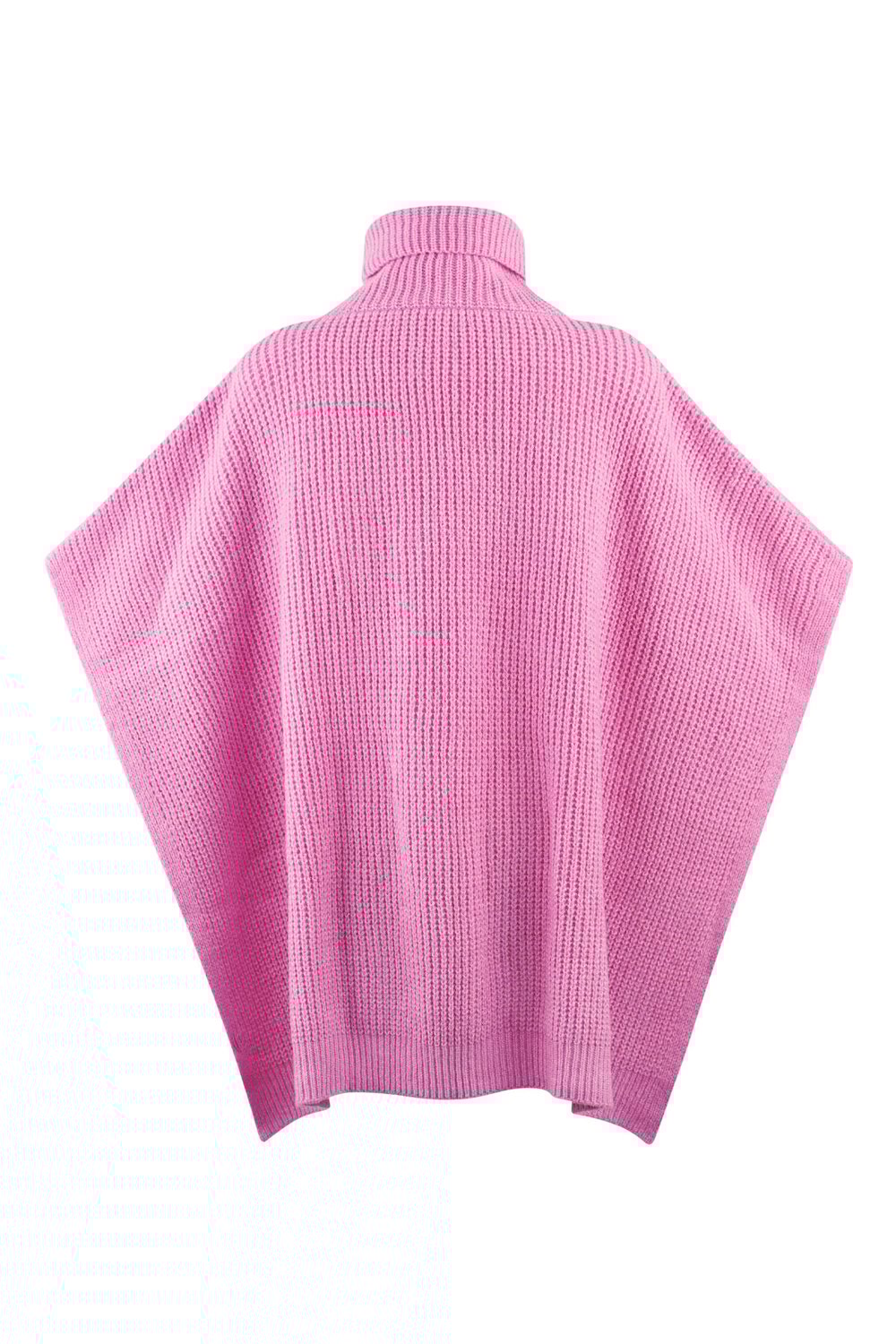 Plain knitted poncho Picture2