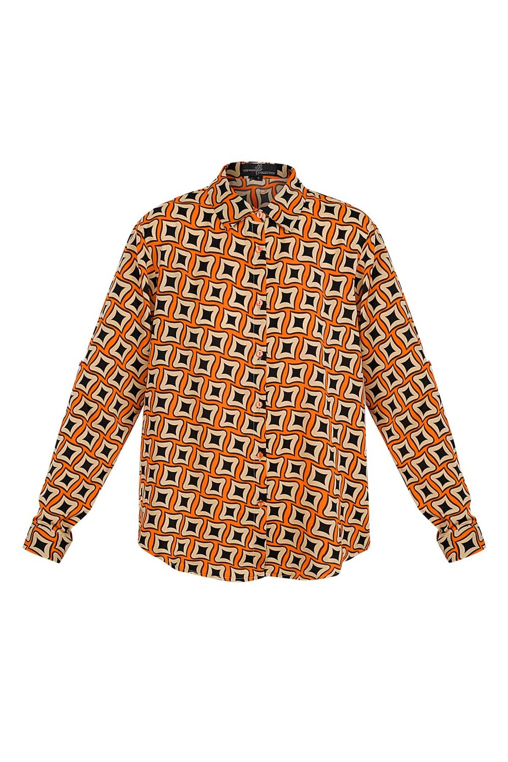 Blouse retro print
