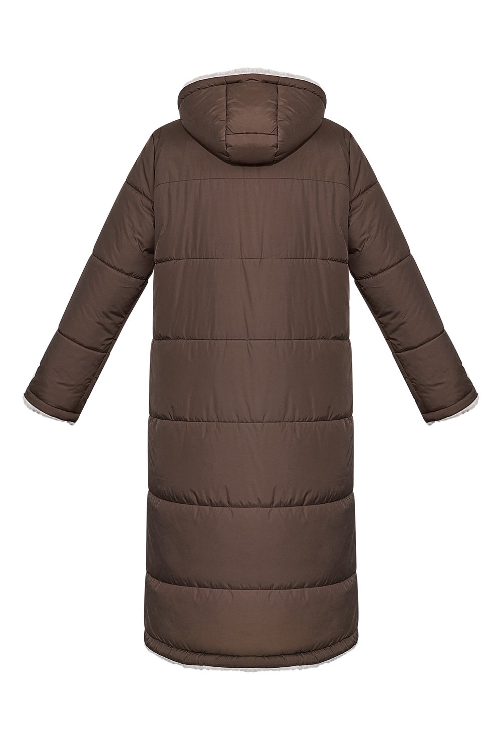 Nylon long coat - Brown - S h5Picture7