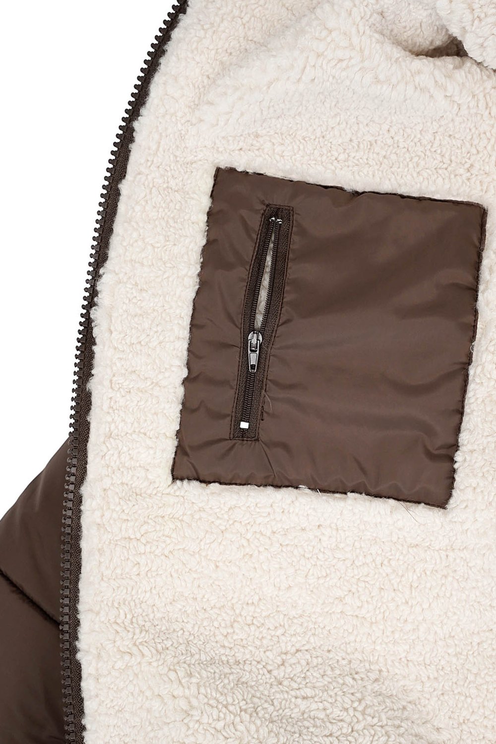 Nylon long coat - Brown - S h5Picture9