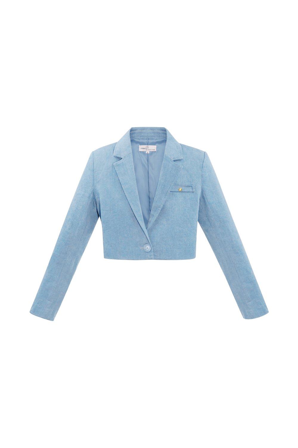 Blazer corto in denim