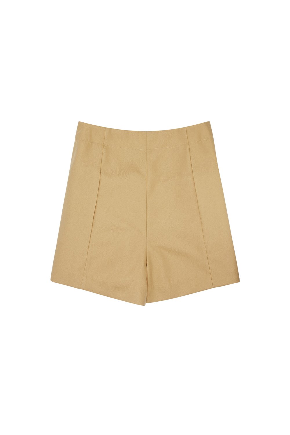 Shorts mit goldenen Knöpfen – Kamel Bild7