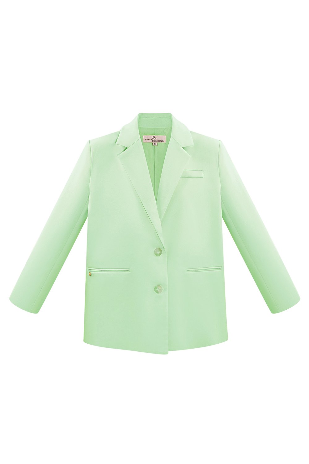 Zwei-Knopf-Blazer – Rosa  