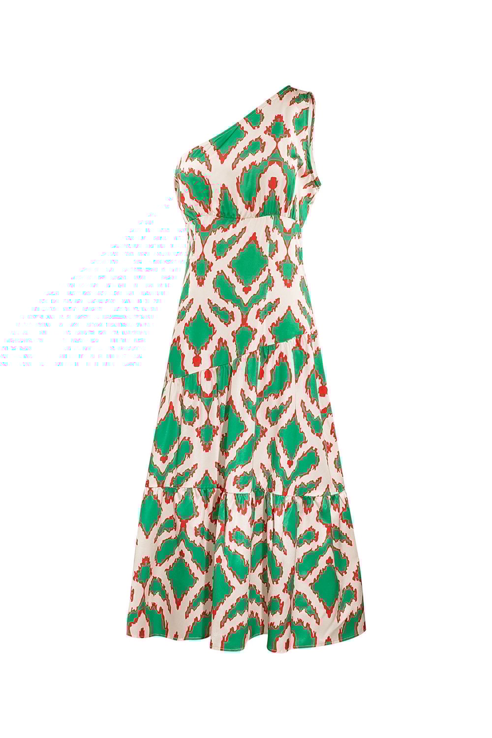 One-shoulder dress tropical bliss